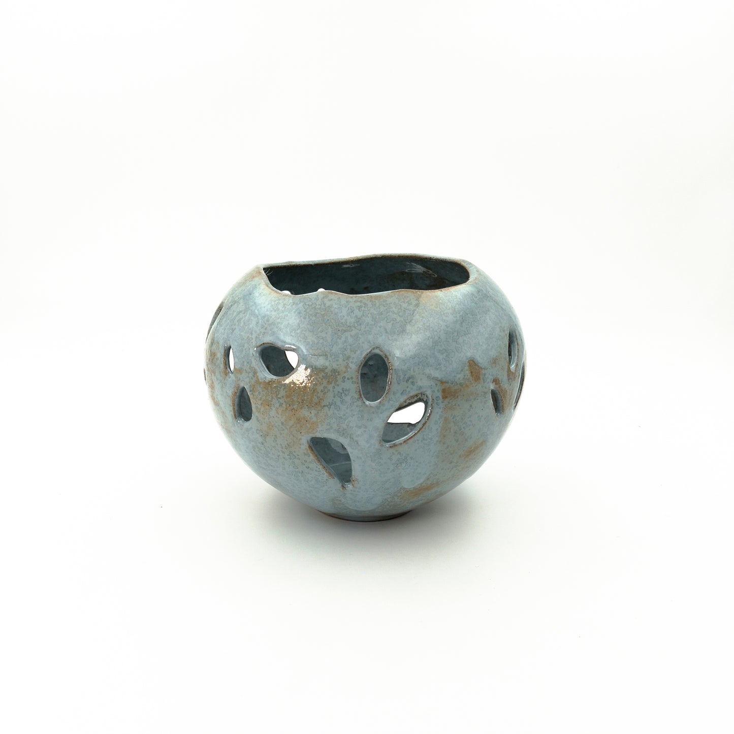 VASO DESIGN MODERNO DA ARREDO IN CERAMICA ARTISTICA H 13 CM
