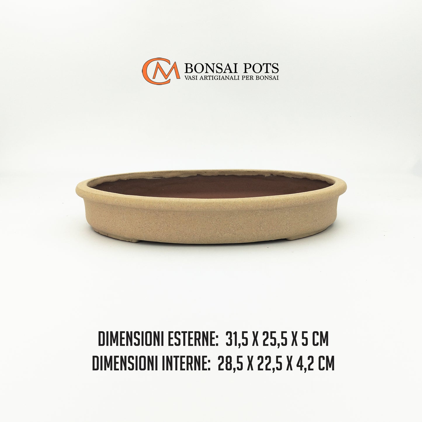 Vaso bonsai ovale da 31 CM