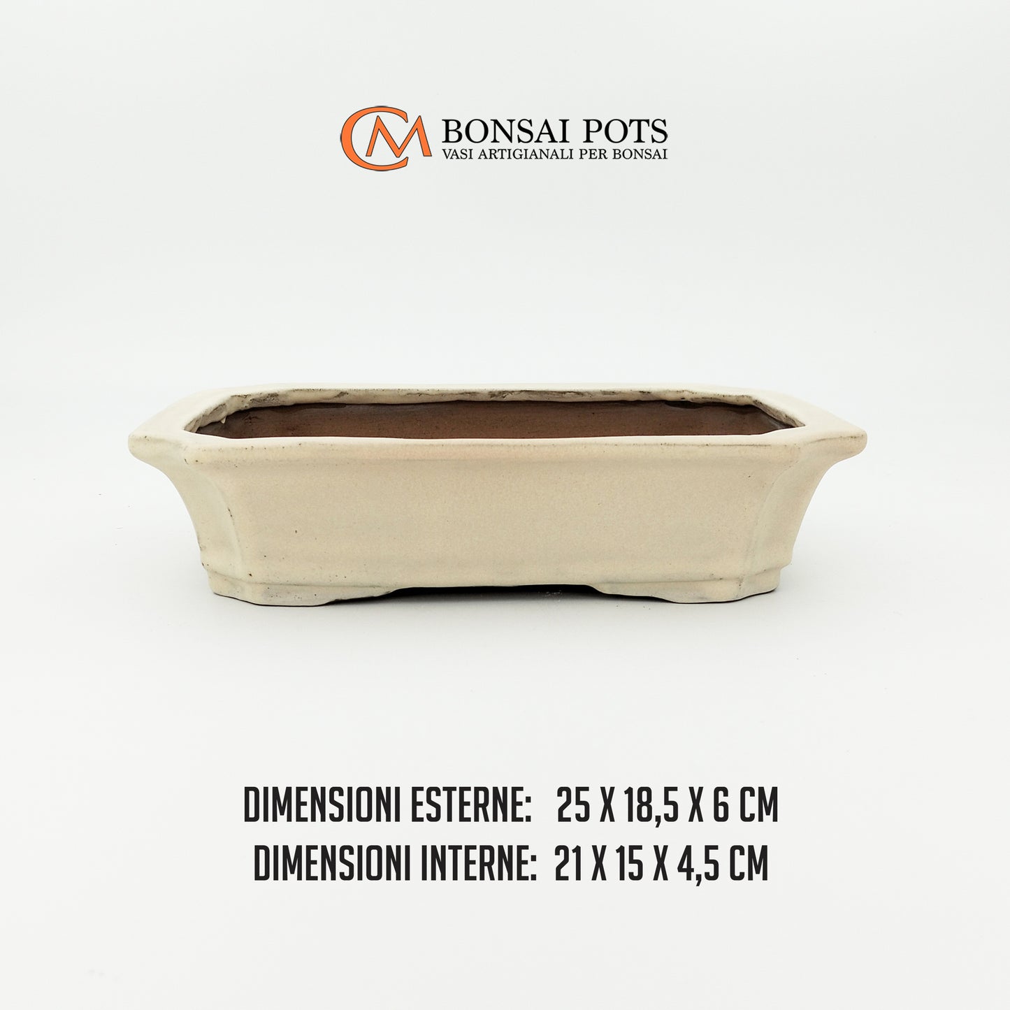 Vaso bonsai rettangolare da 25 CM