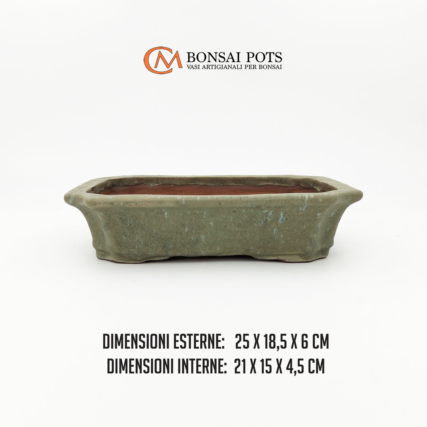 Vaso bonsai rettangolare da 25 CM