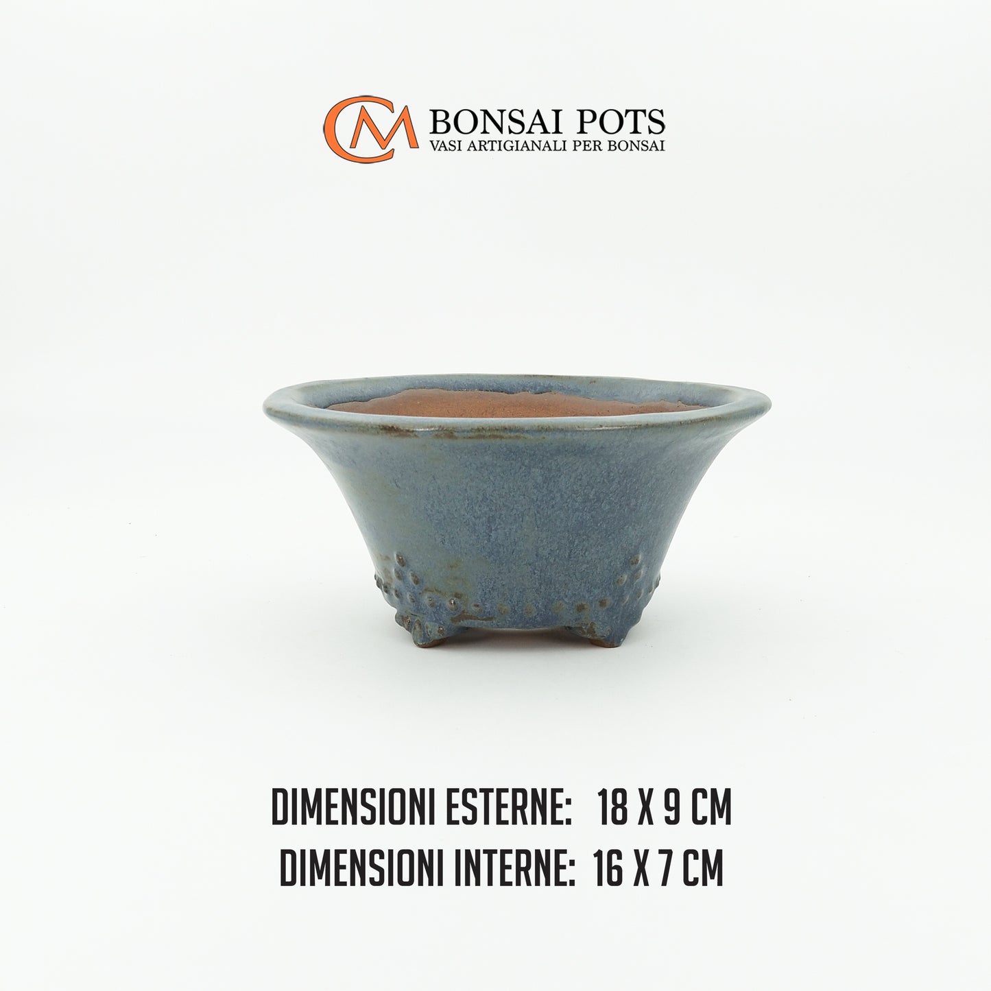 Vaso bonsai rotondo CM 18