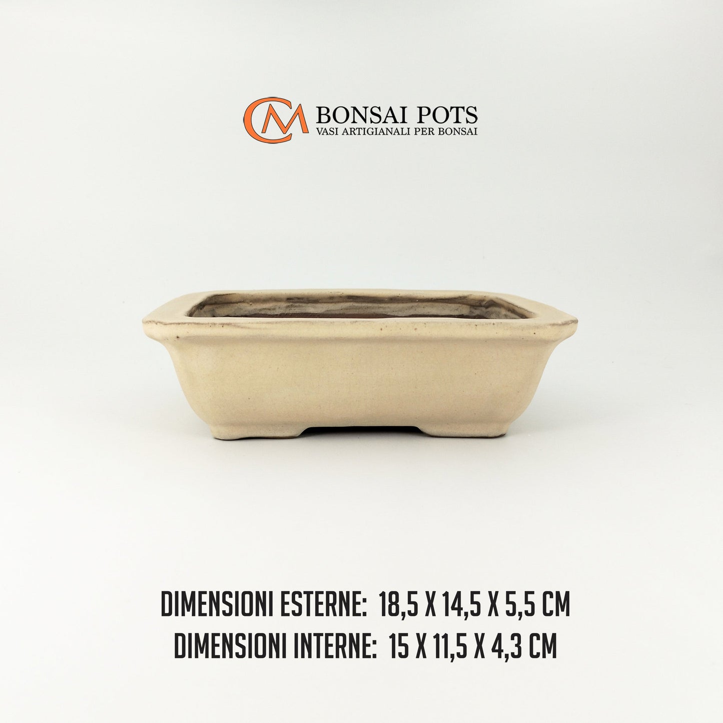 Vaso bonsai rettangolare 18 CM - CMBonsaiPots