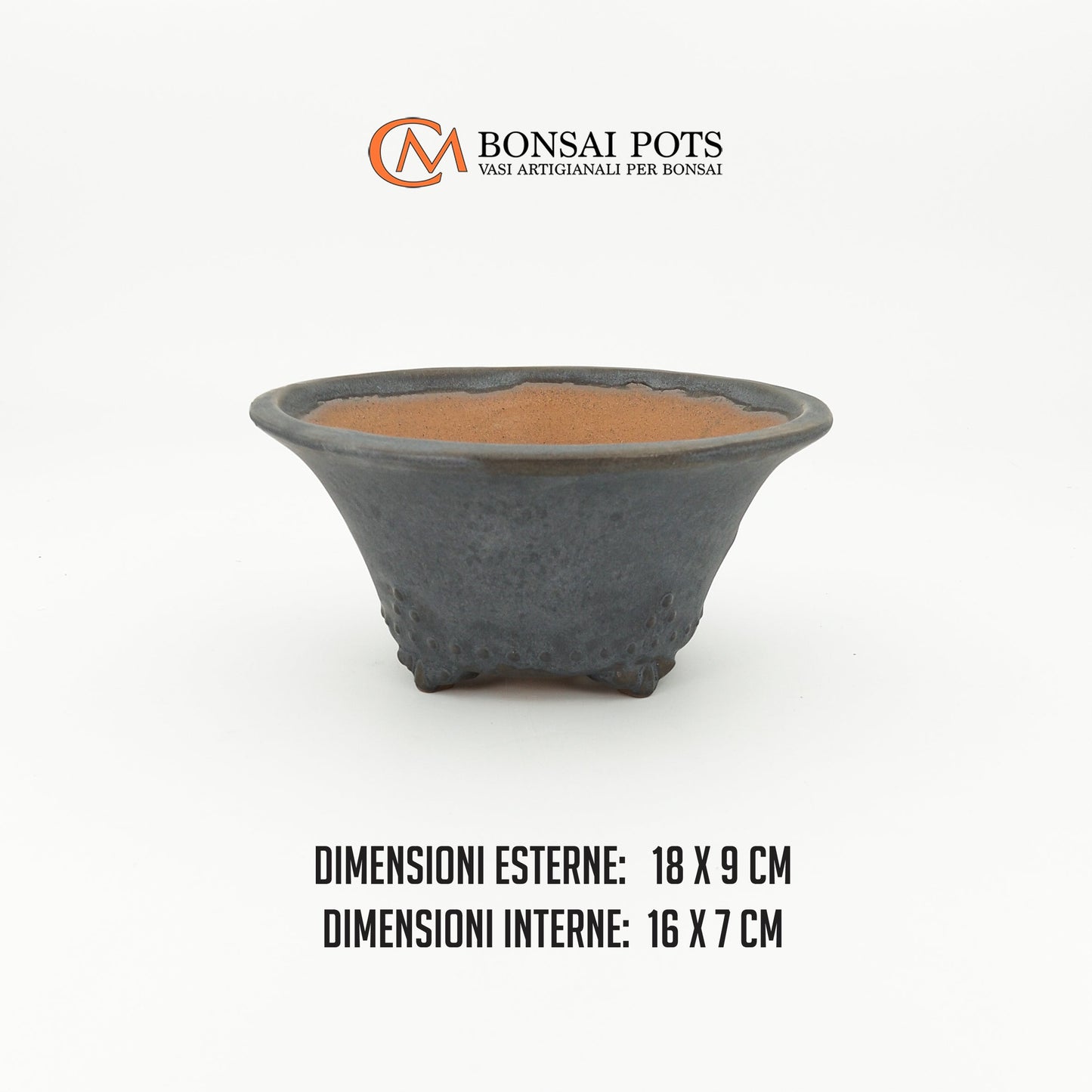 Vaso bonsai rotondo CM 18 - CMBonsaiPots