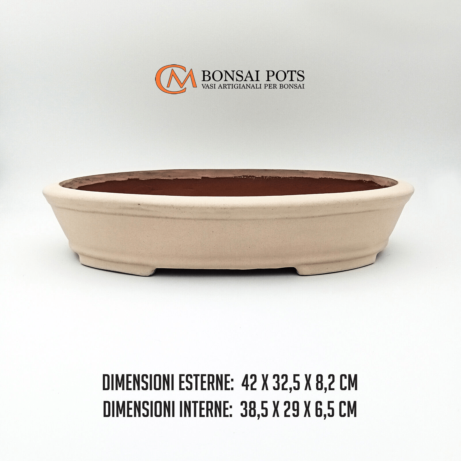 Vaso bonsai artigianale ovale da 42 CM - Handmade Bonsai Pots - CMBonsaiPots