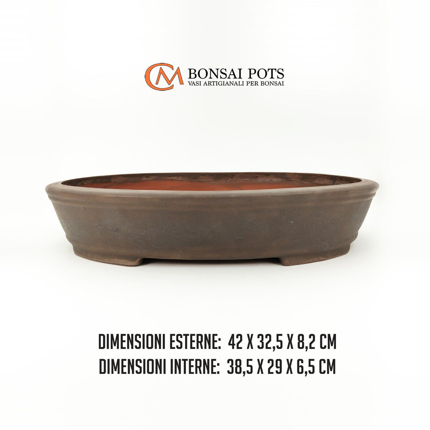 Vaso bonsai artigianale ovale da 42 CM - Handmade Bonsai Pots - CMBonsaiPots