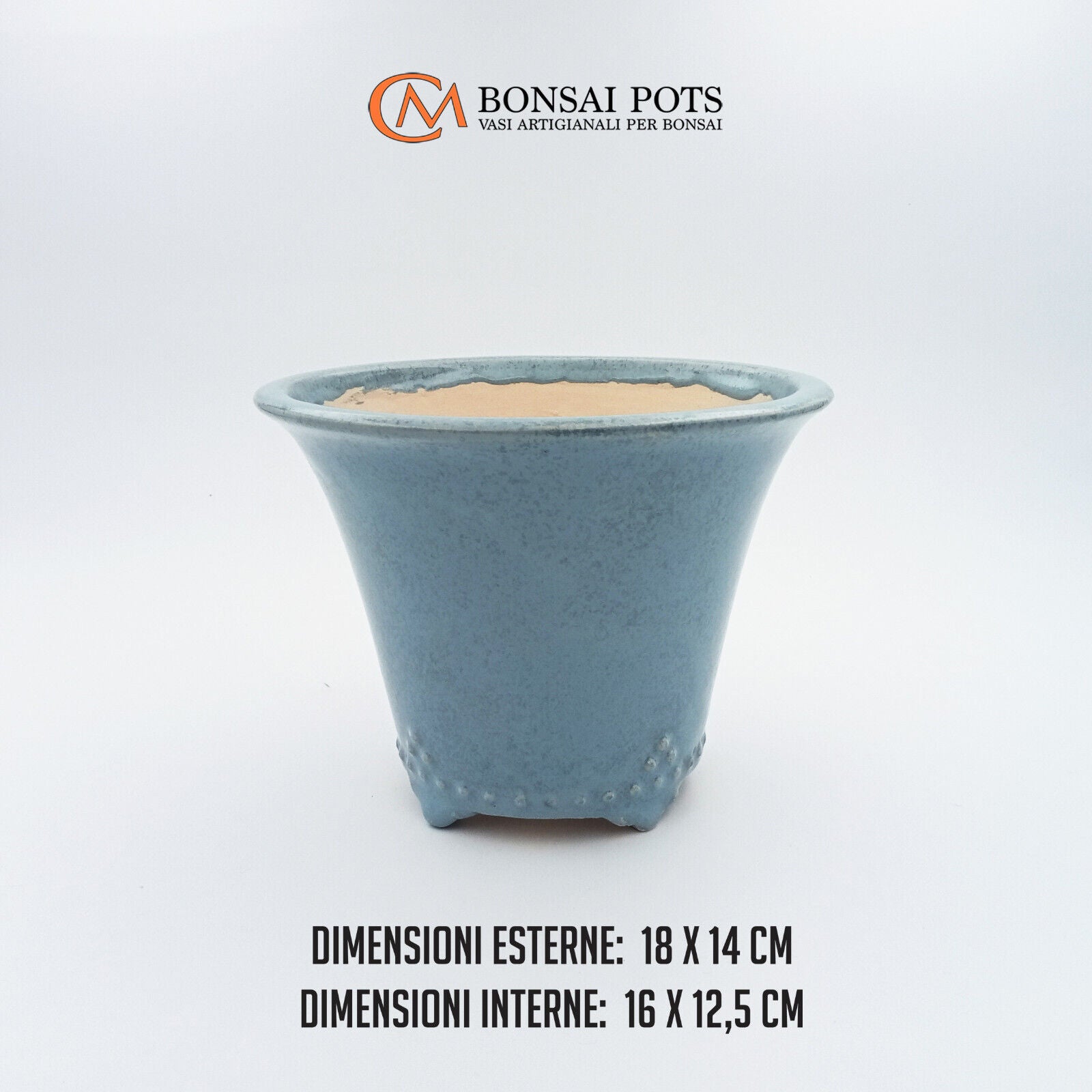 K&K Keramik, vaso per bonsai e piante, rettangolare, da esterno, blu, 29 x 18 x 7 cm, in gres, resistente al gelo K&K Keramik, vaso per bonsai e piante, rettangolare, da esterno, blu, 29 x 18 x 7 cm, in gres, resistente al gelo