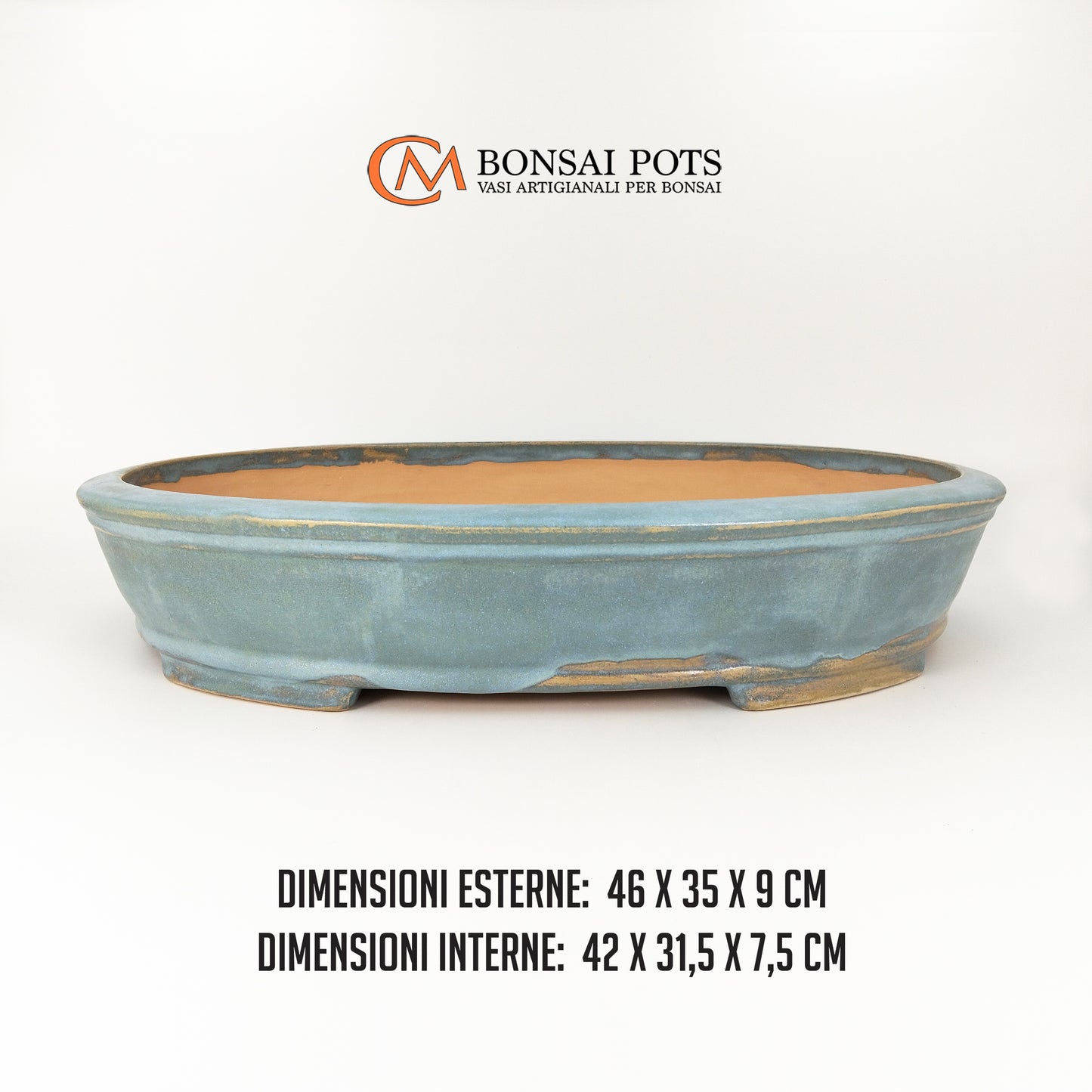 Vaso bonsai artigianale ovale da 46 CM - Handmade Bonsai Pots - CMBonsaiPots