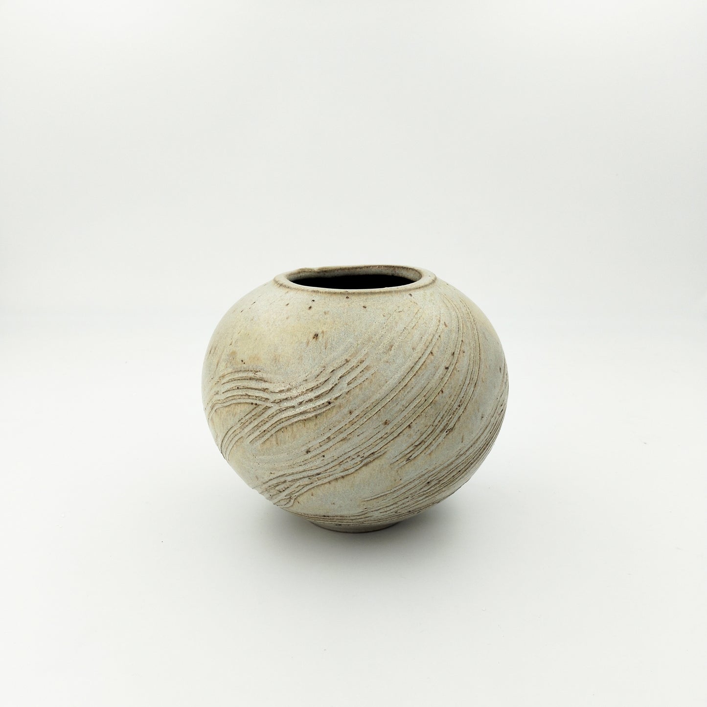 VASO DESIGN MODERNO DA ARREDO IN CERAMICA ARTISTICA H 13 CM