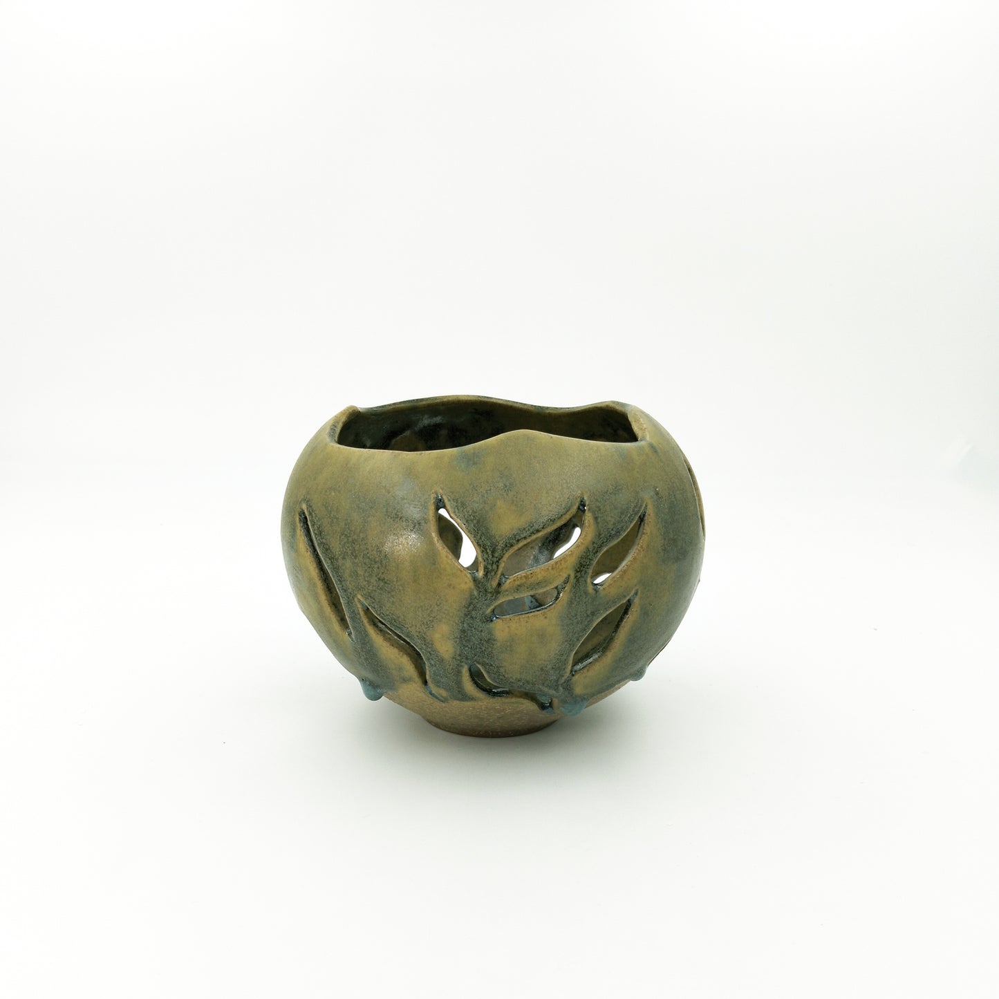 VASO DESIGN MODERNO DA ARREDO IN CERAMICA ARTISTICA H 13 CM