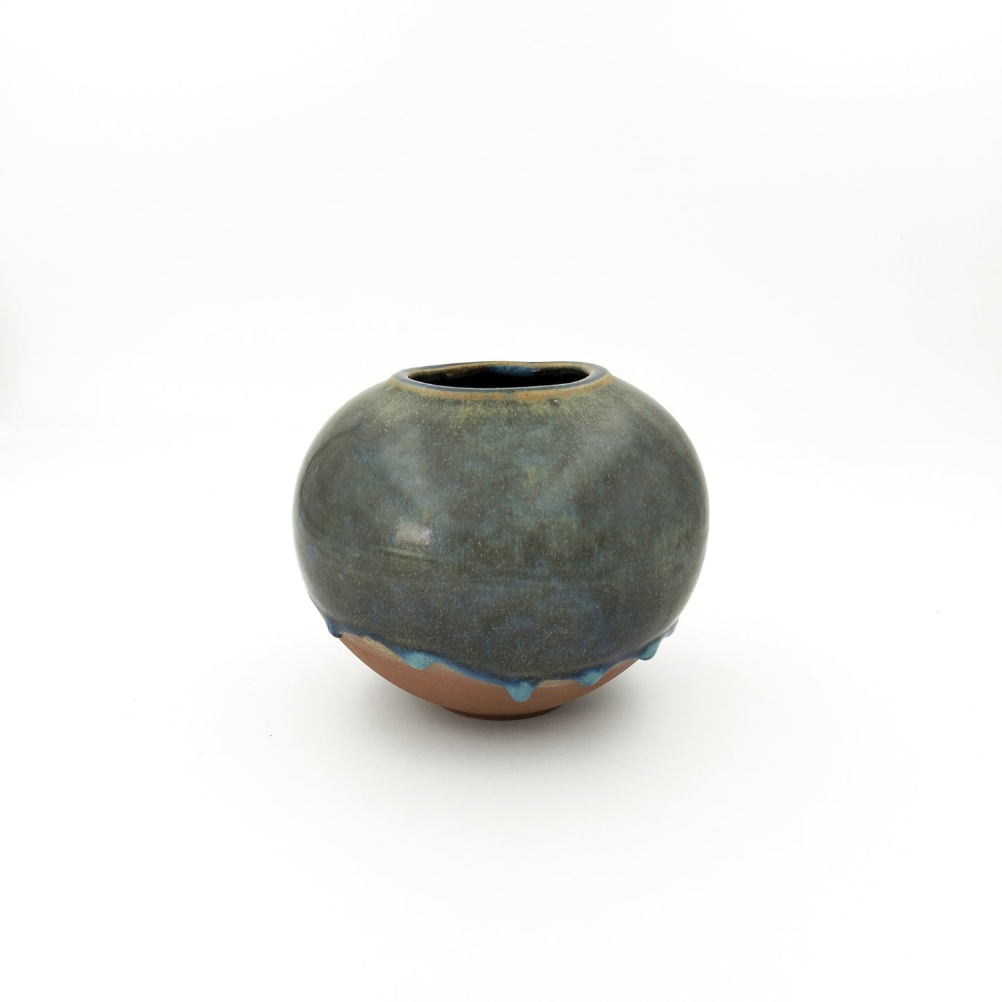 VASO DESIGN MODERNO DA ARREDO IN CERAMICA ARTISTICA H 13 CM