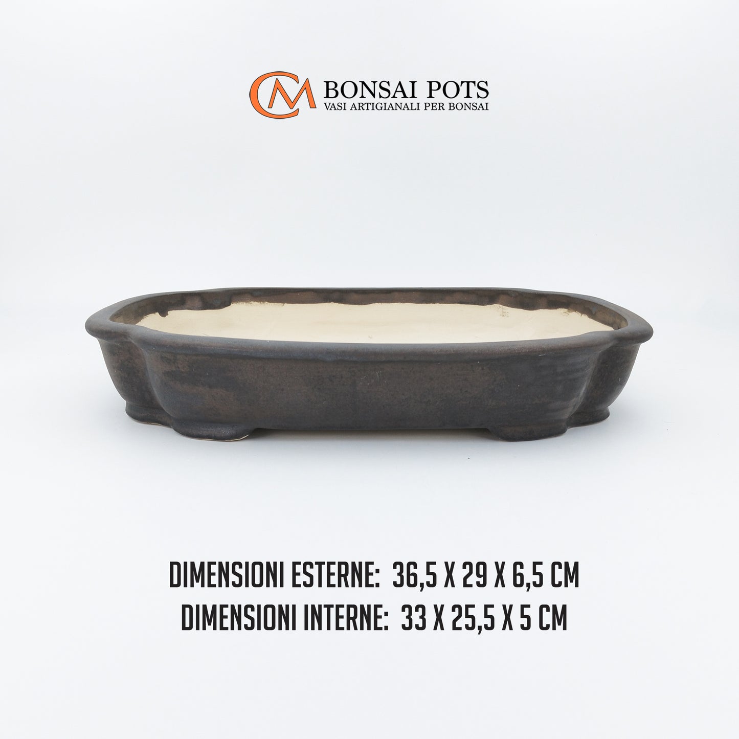 Vaso bonsai rettangolare Mokko 36 CM