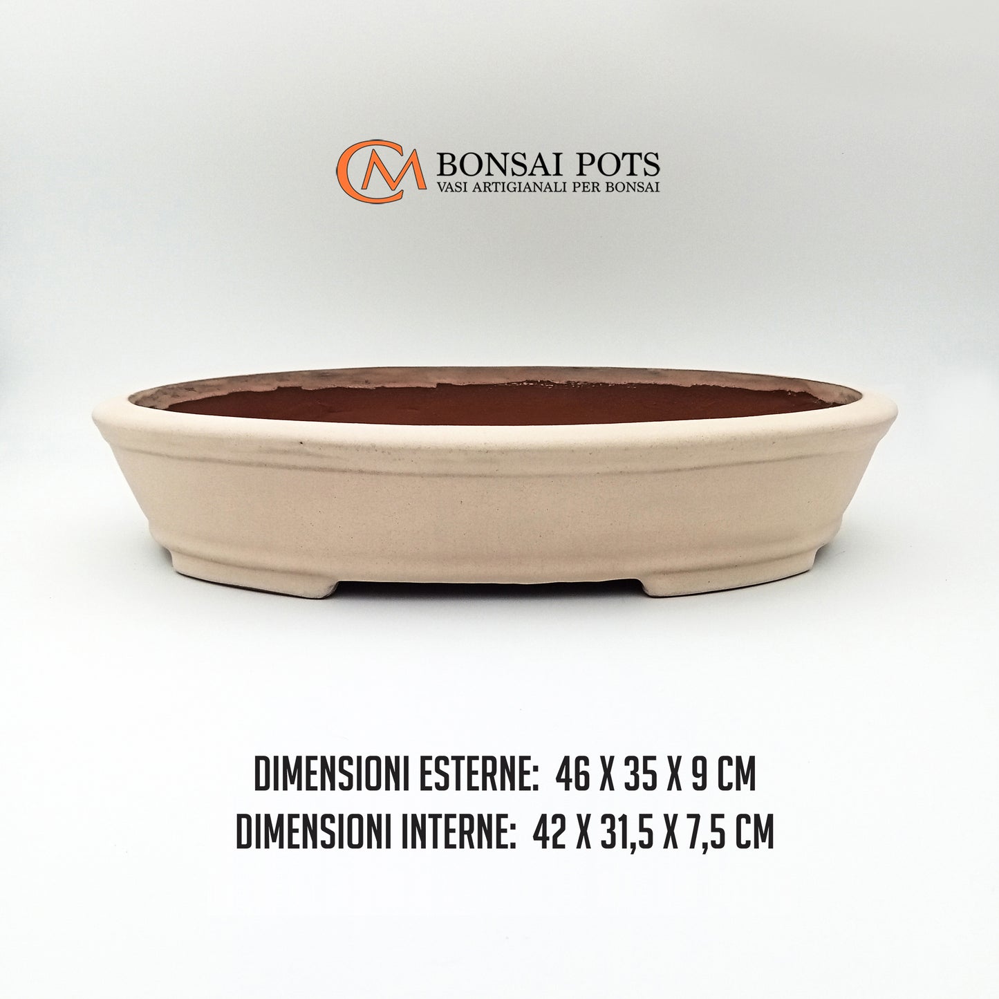 Vaso bonsai artigianale ovale da 46 CM - Handmade Bonsai Pots - CMBonsaiPots