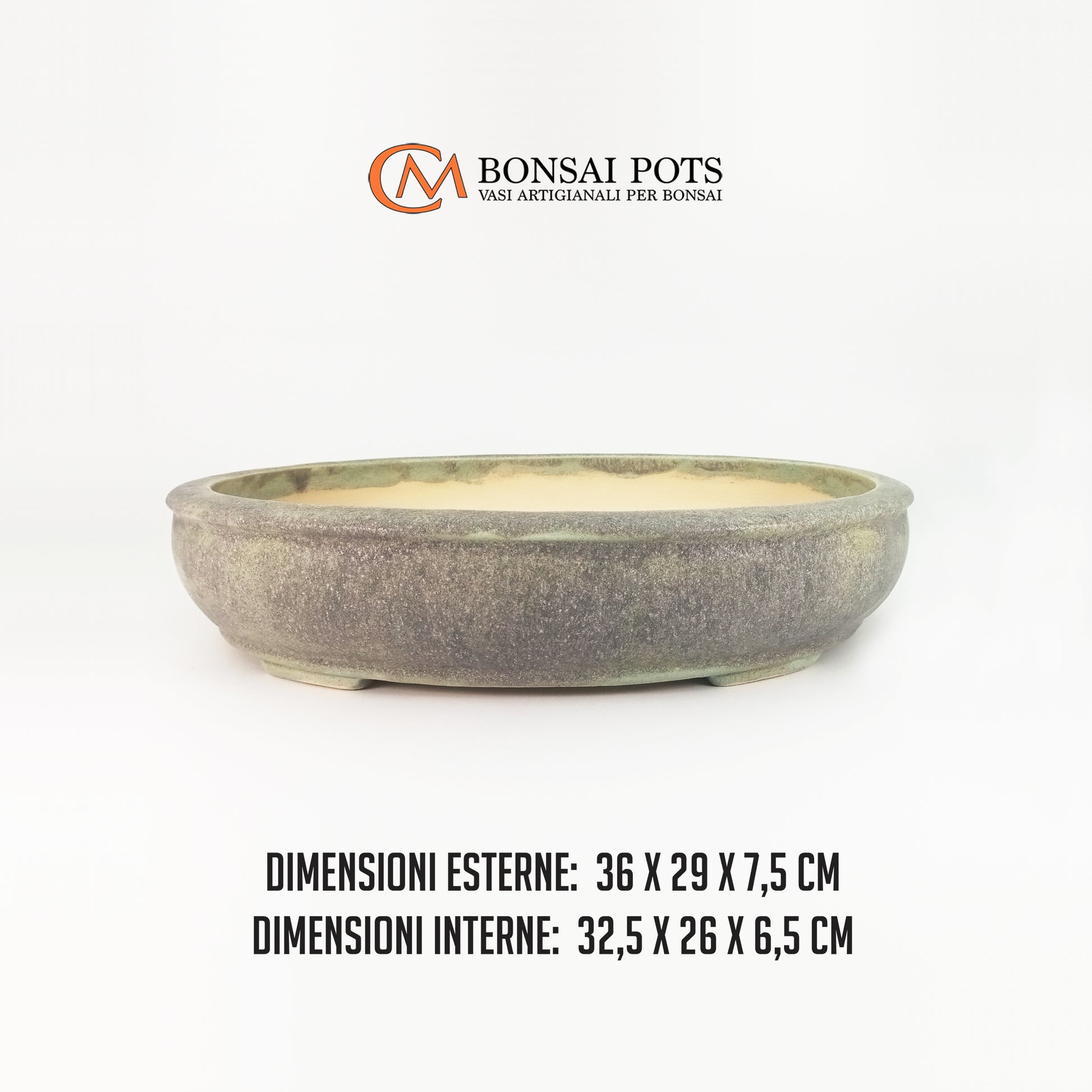 Vaso bonsai artigianale ovale 36 CM - Handmade Bonsai Pots - CMBonsaiPots