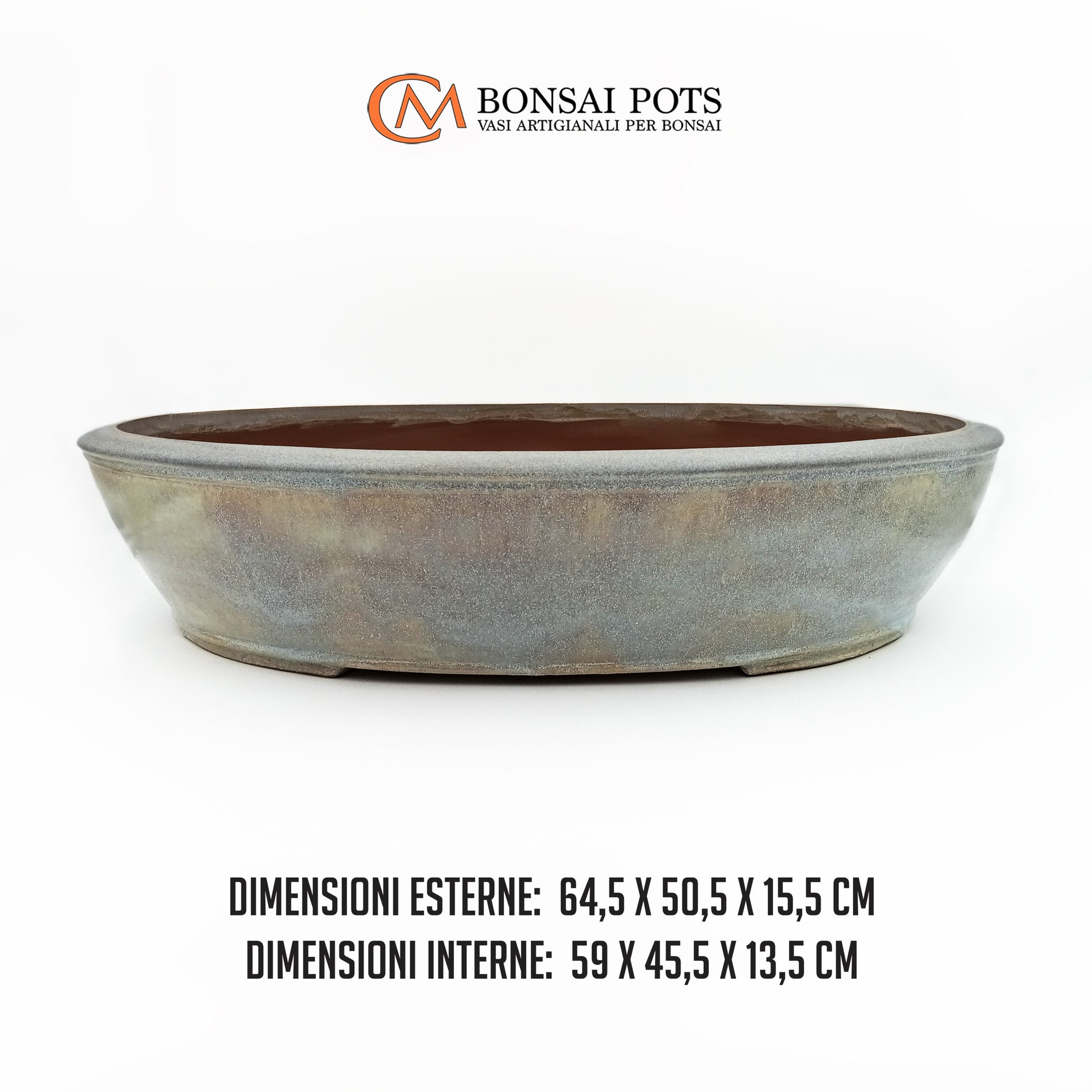 Vaso bonsai artigianale ovale 64 CM - Handmade Bonsai Pots - CMBonsaiPots