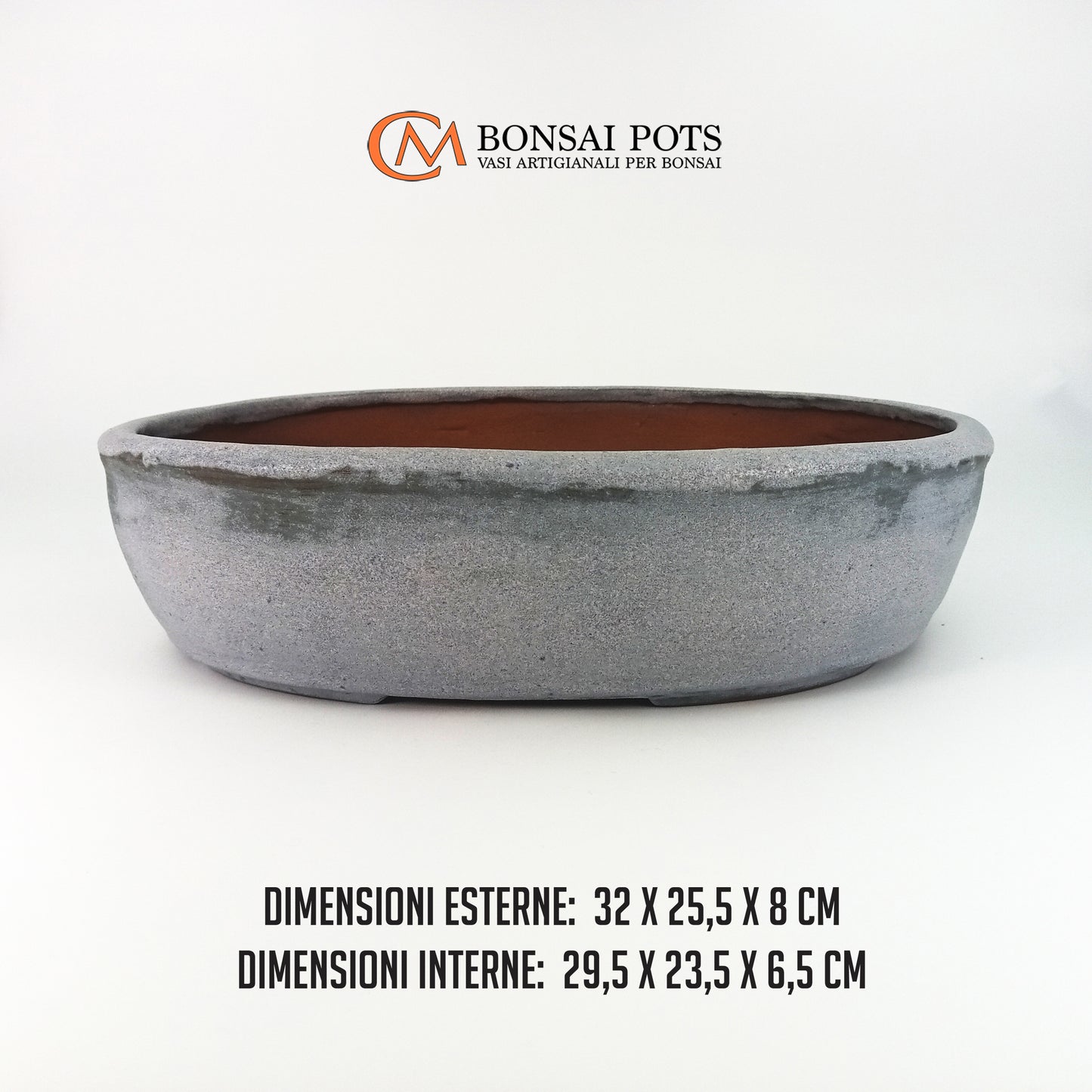 Vaso bonsai artigianale ovale 32 CM - Handmade Bonsai Pots - CMBonsaiPots