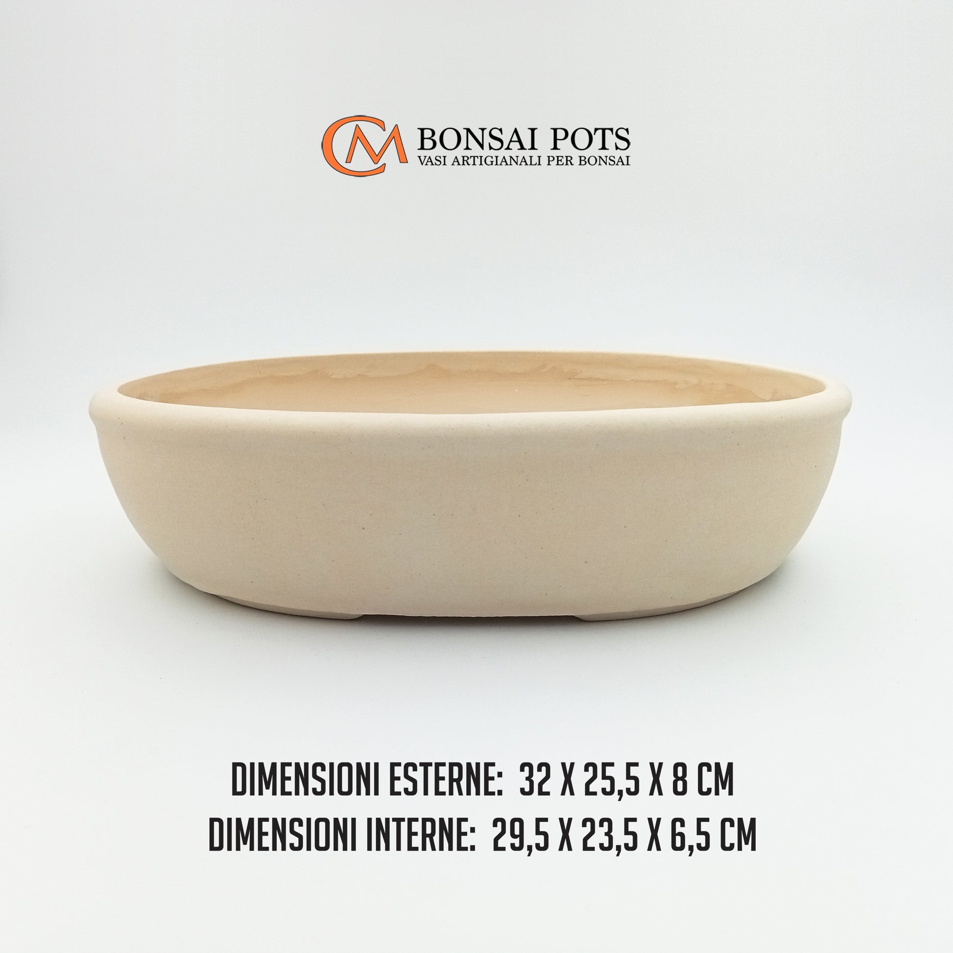 Vaso bonsai artigianale ovale 32 CM - Handmade Bonsai Pots - CMBonsaiPots