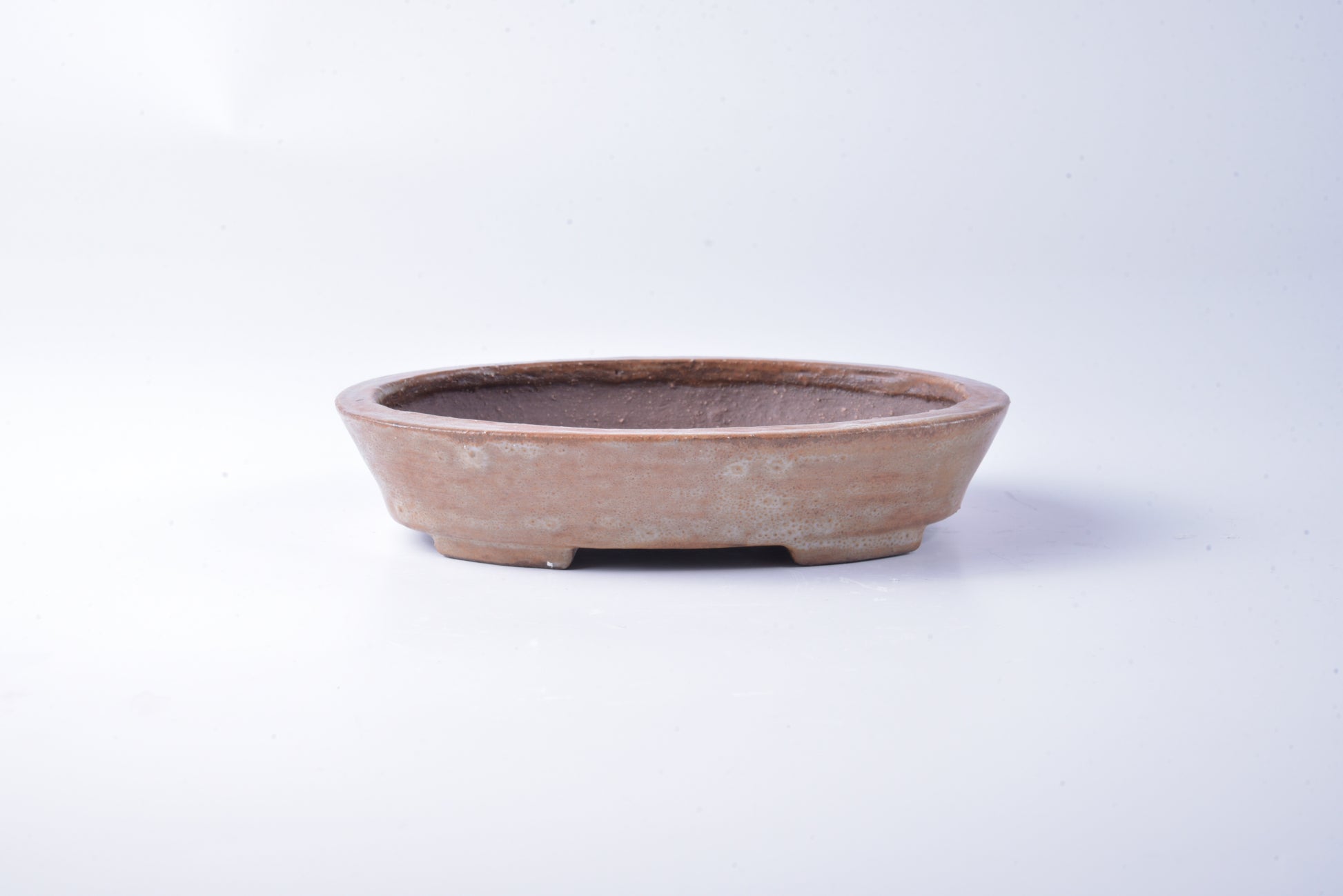 Vaso bonsai artigianale ovale in gres 16 CM - Handmade Bonsai Pot - CMBonsaiPots