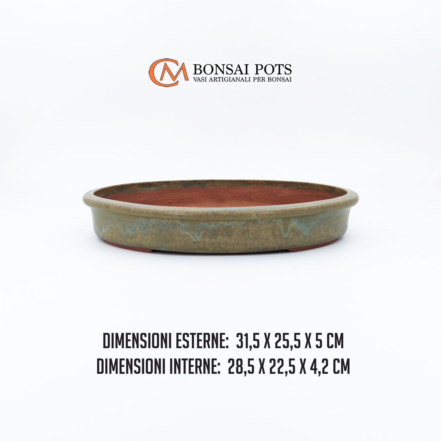 Vaso bonsai ovale da 31 CM