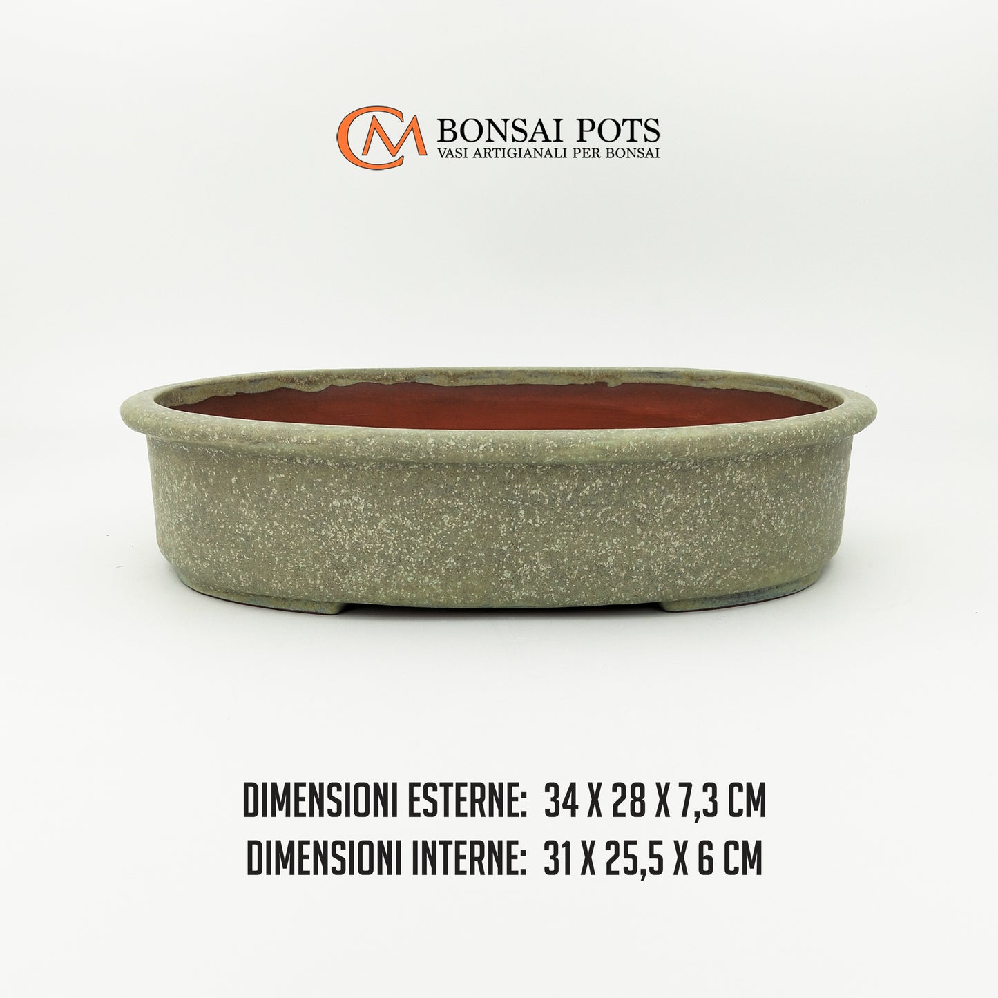 Vaso bonsai ovale 34