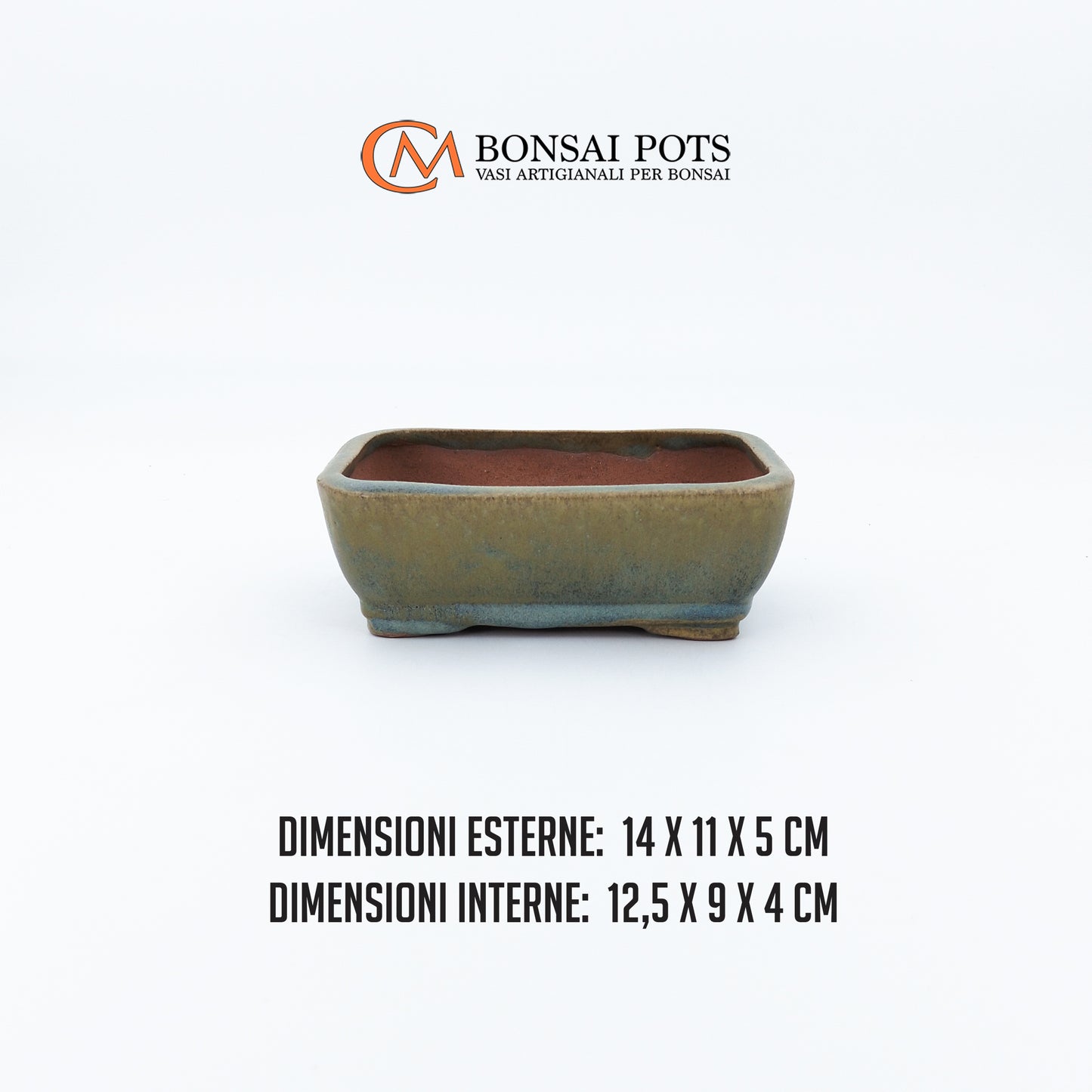 Vaso bonsai rettangolare 14 CM