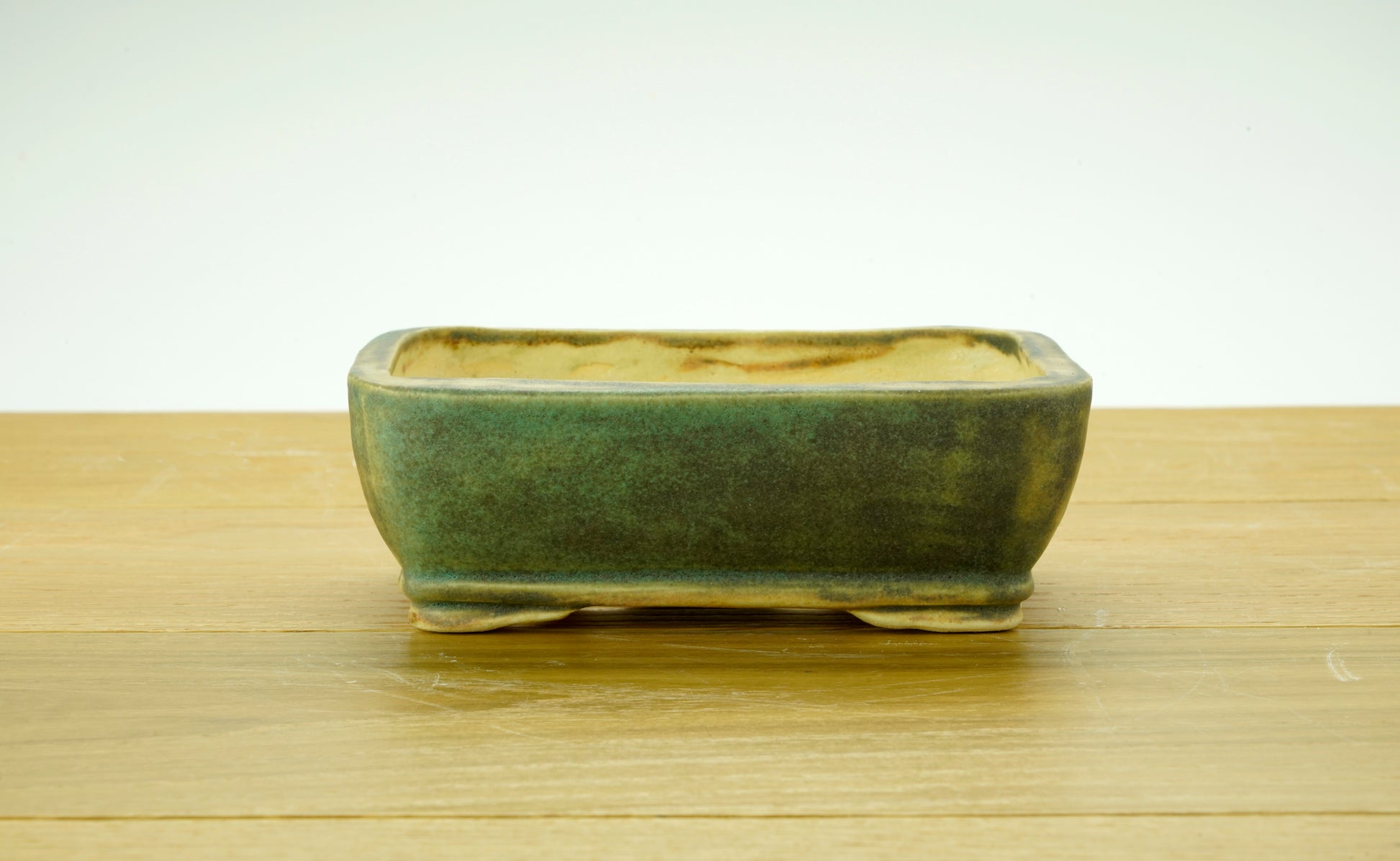 Vaso bonsai artigianale rettangolare in gres 14 CM - Handmade Bonsai Pot - CMBonsaiPots