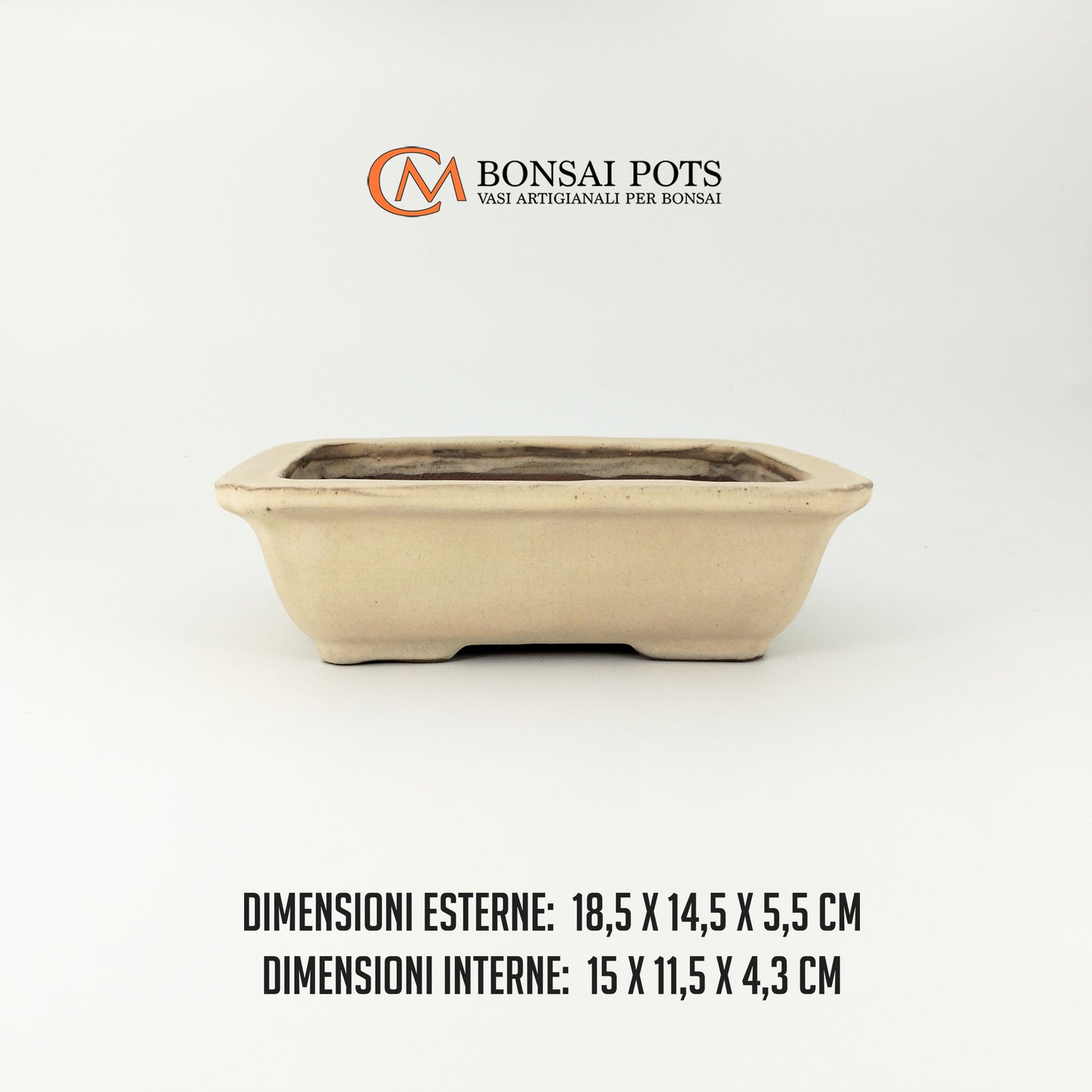 Vaso bonsai rettangolare 18 CM