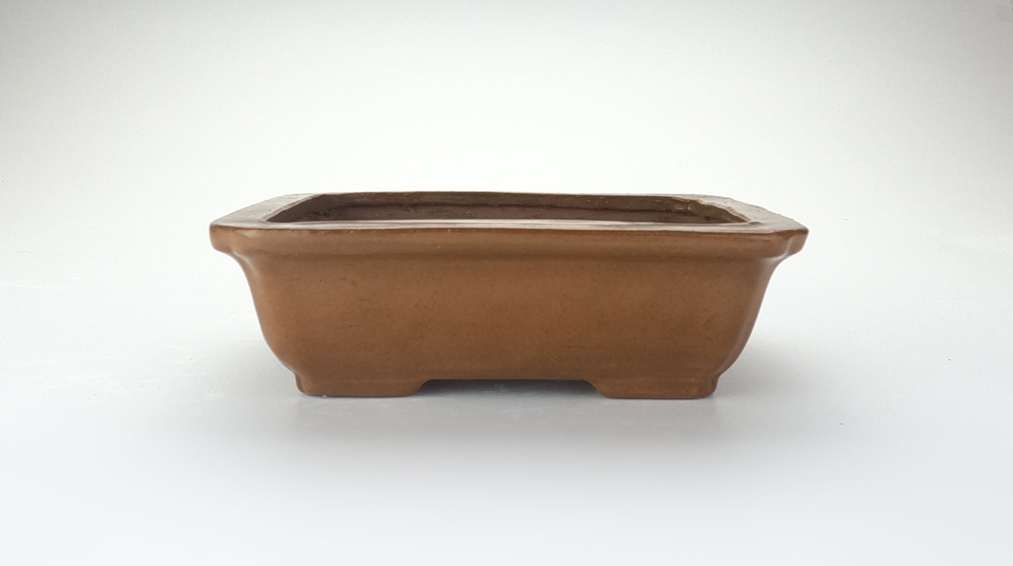 Vaso bonsai artigianale rettangolare in gres 18,5 CM - Bonsai Pot - CMBonsaiPots