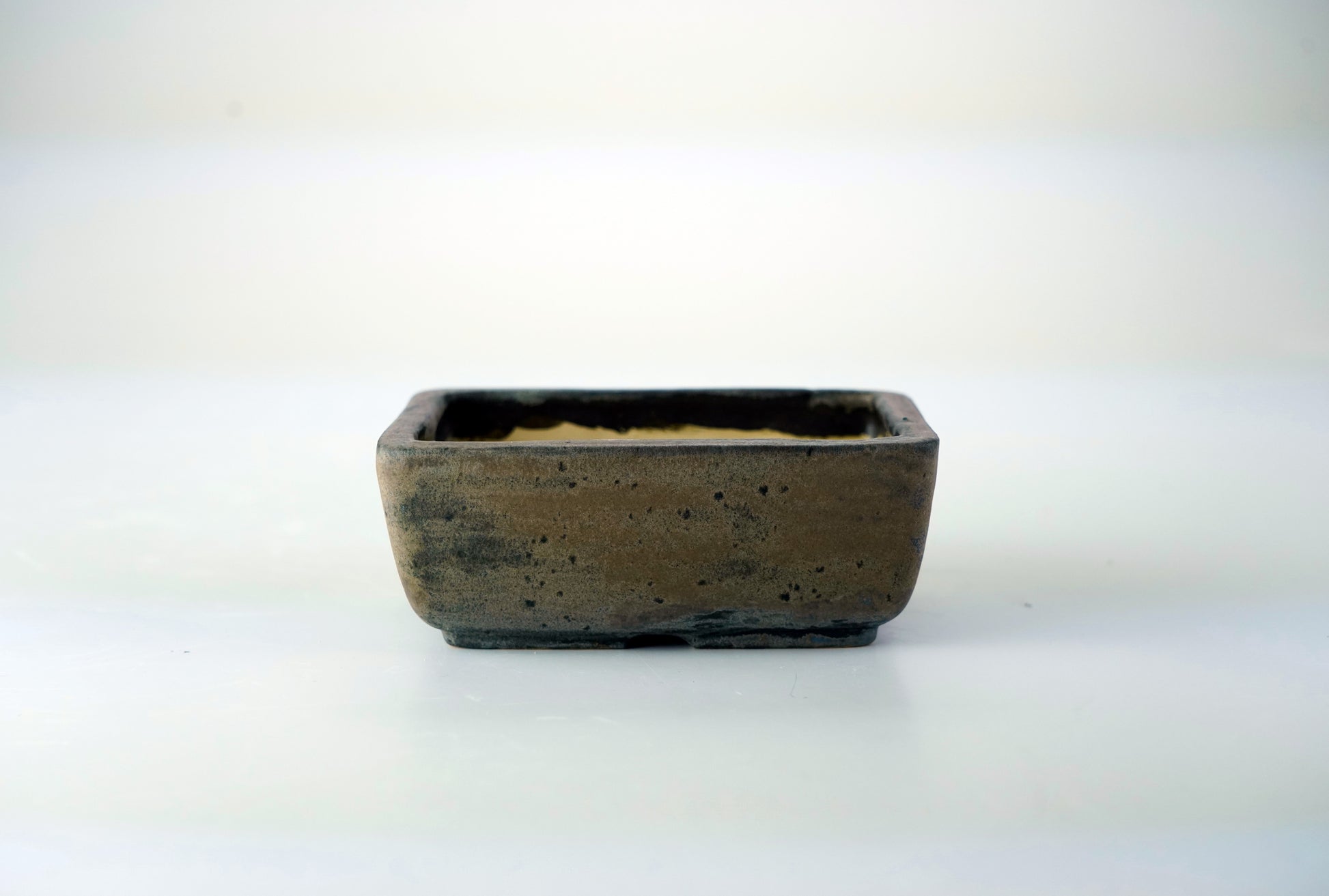 Vaso bonsai artigianale rettangolare in gres CM 13 - Handmade Bonsai Pot - CMBonsaiPots