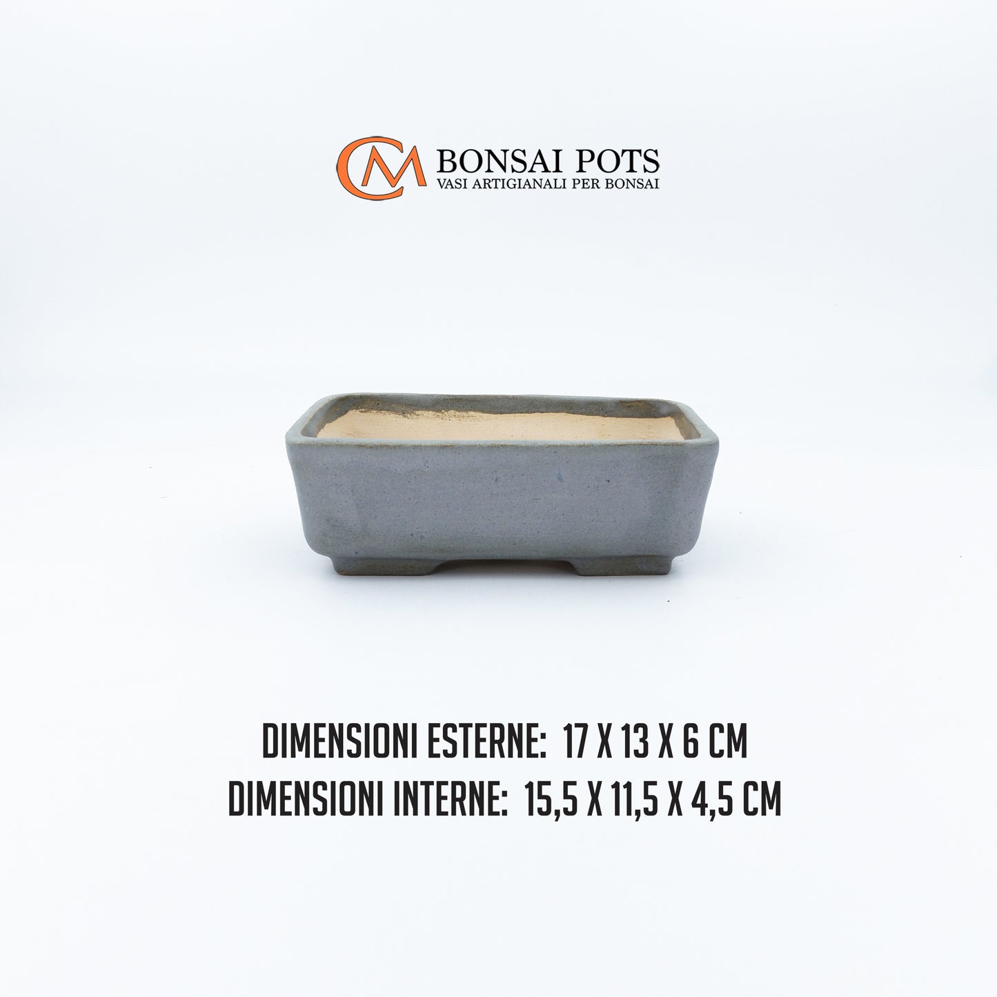 Vaso bonsai rettangolare 17 CM