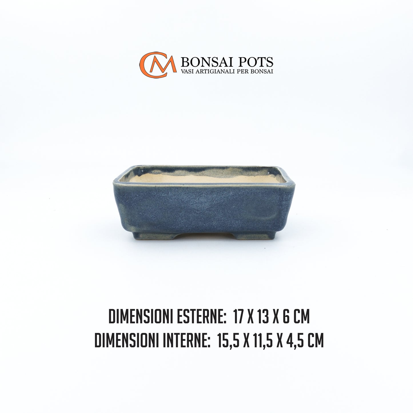 Vaso bonsai rettangolare 17 CM