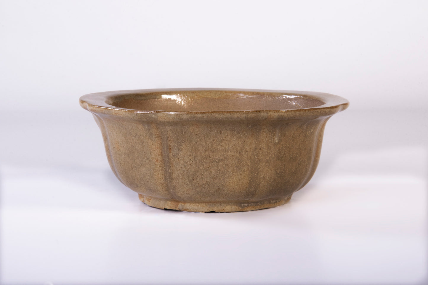 Vaso bonsai artigianale rotondo in gres CM 14 - Handmade Bonsai Pot - CMBonsaiPots