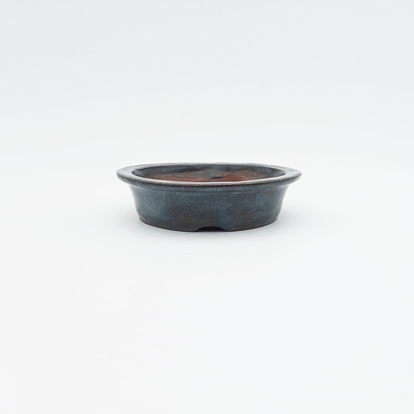 Vaso bonsai artigianale rotondo in gres 11,5 CM - Handmade Bonsai Pot - CMBonsaiPots