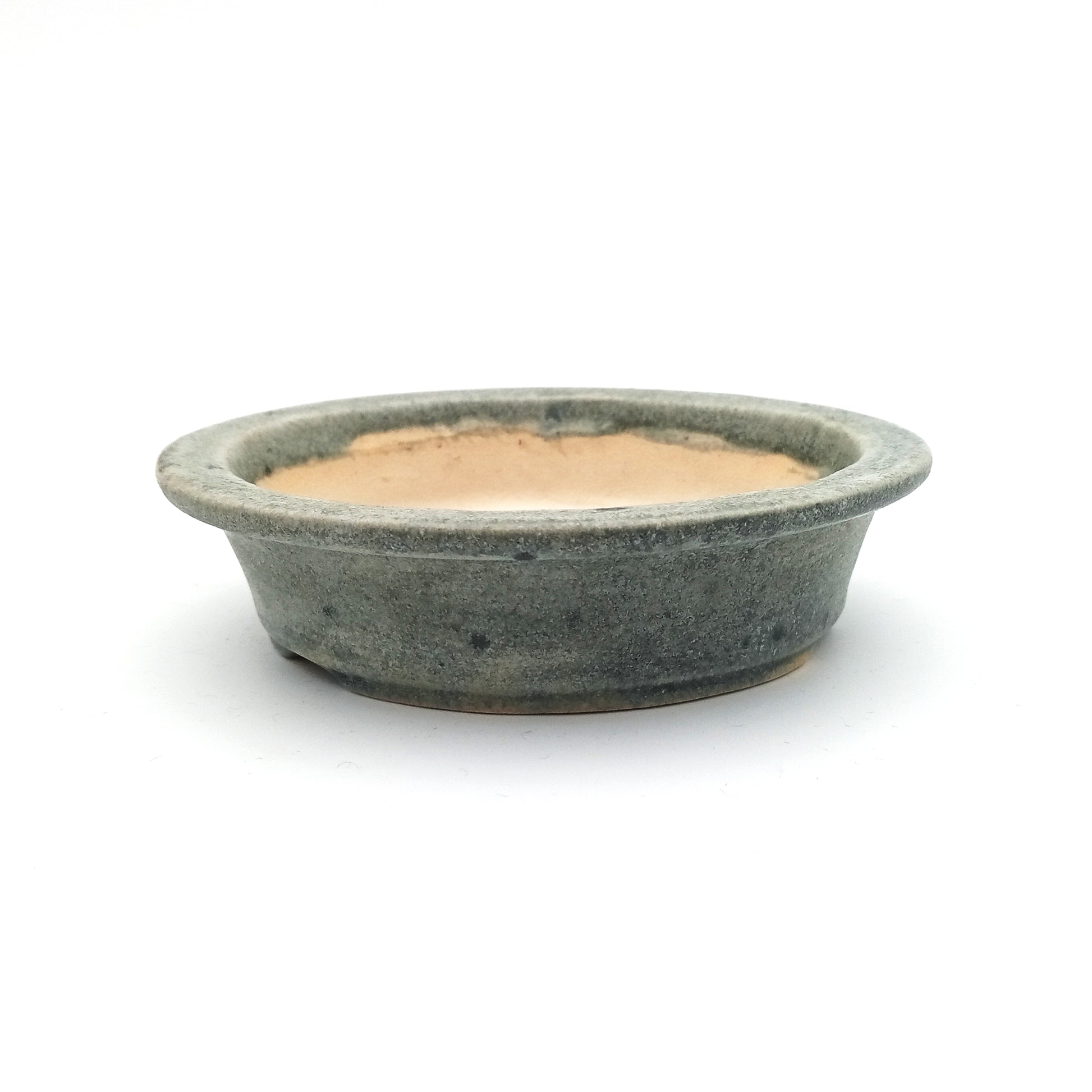 Vaso bonsai artigianale rotondo in gres 11,5 CM - Handmade Bonsai Pot - CMBonsaiPots