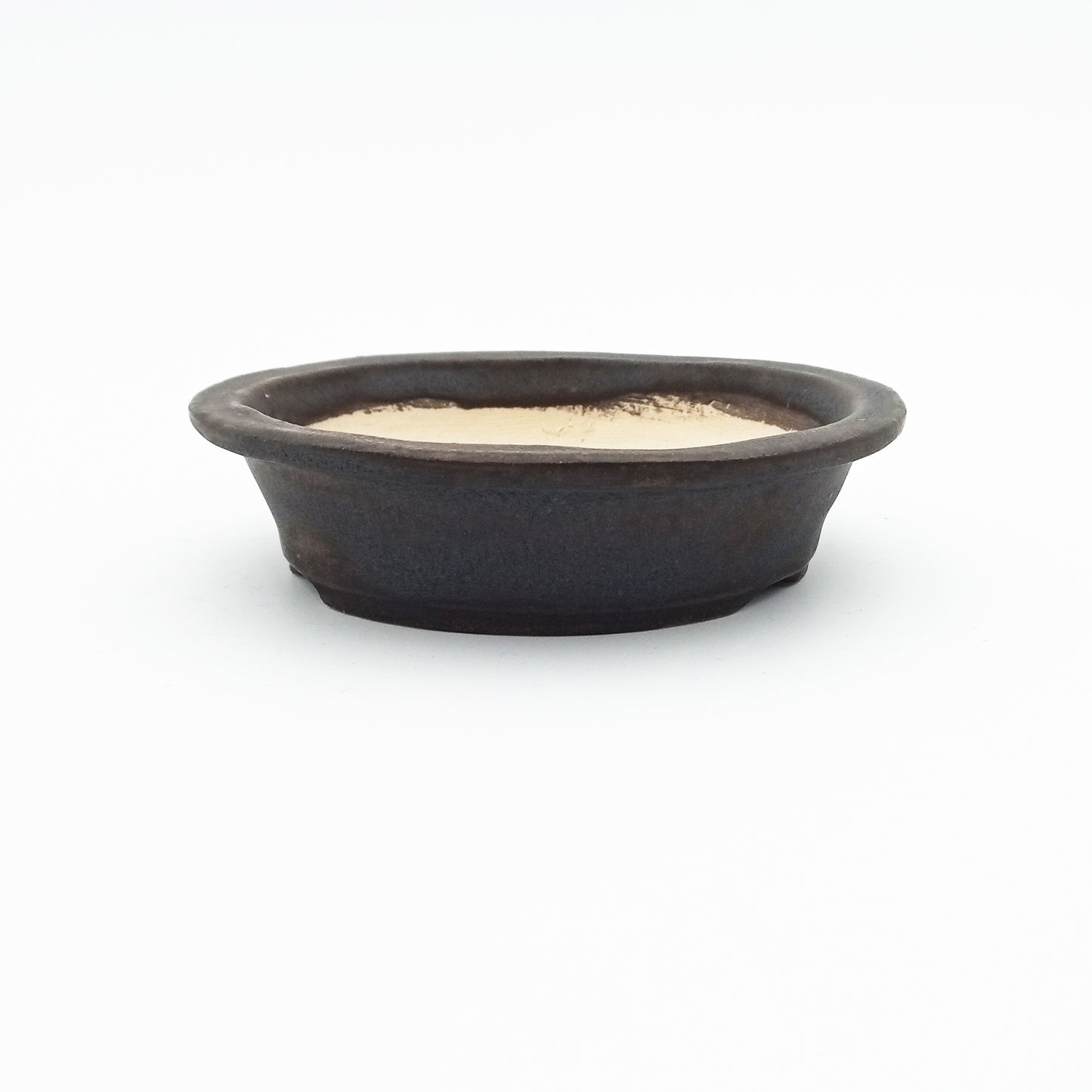 Vaso bonsai artigianale rotondo in gres 11,5 CM - Handmade Bonsai Pot - CMBonsaiPots