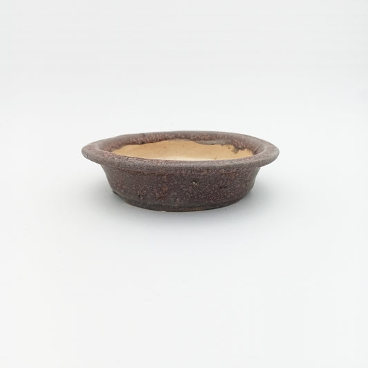 Vaso bonsai artigianale rotondo in gres 11,5 CM - Handmade Bonsai Pot - CMBonsaiPots