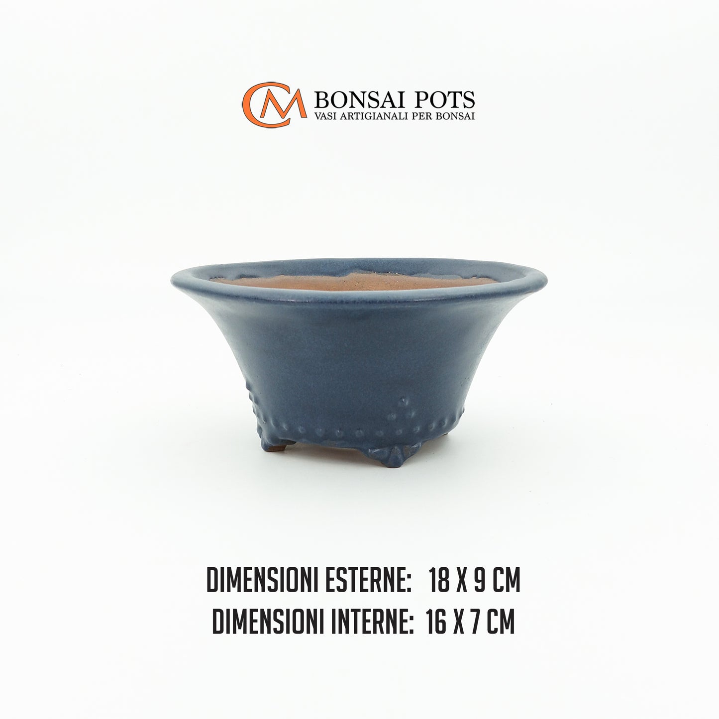 Vaso bonsai rotondo CM 18