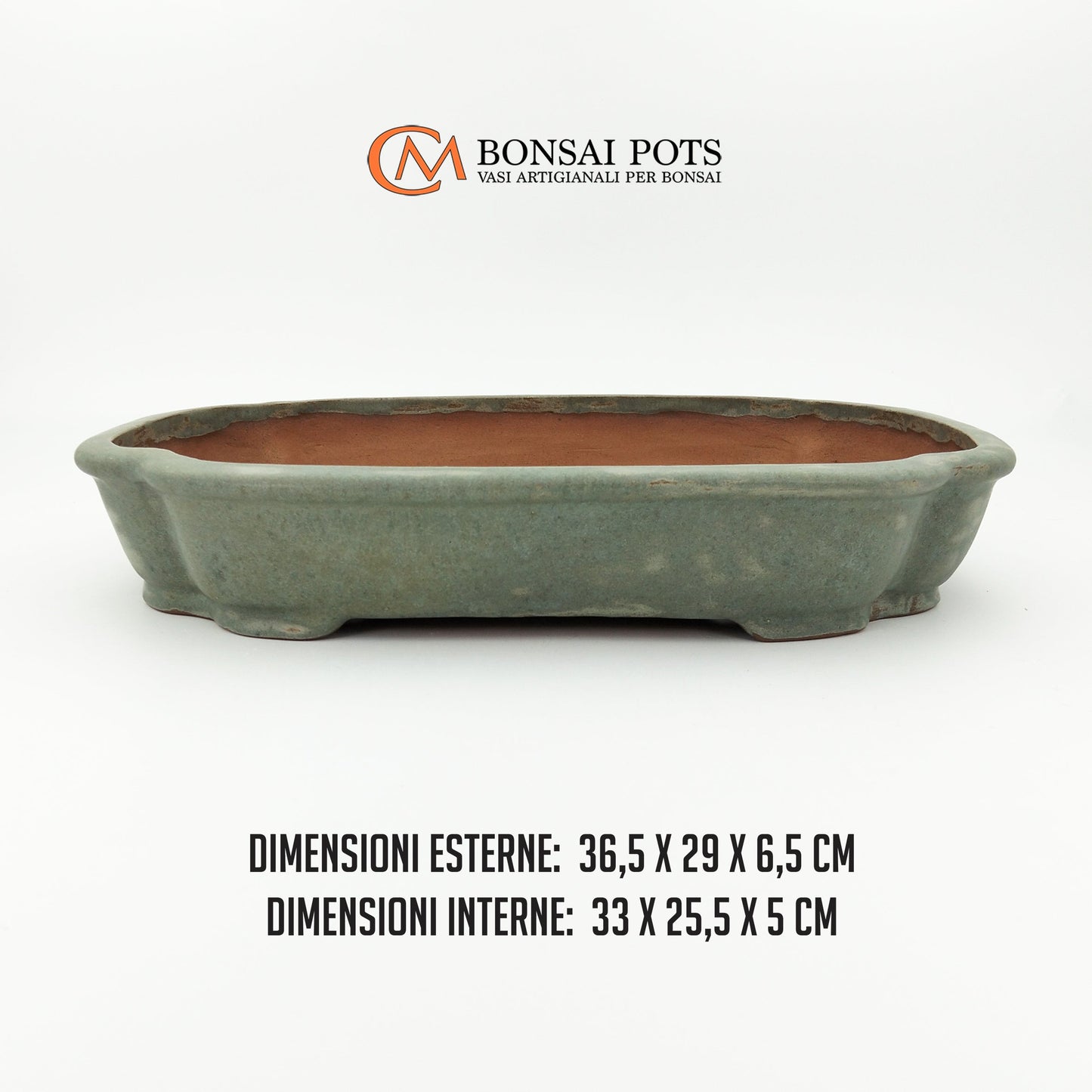 Vaso bonsai rettangolare Mokko 36 CM - CMBonsaiPots