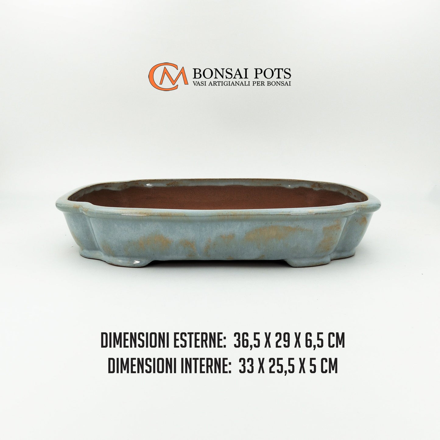 Vaso bonsai rettangolare Mokko 36 CM - CMBonsaiPots