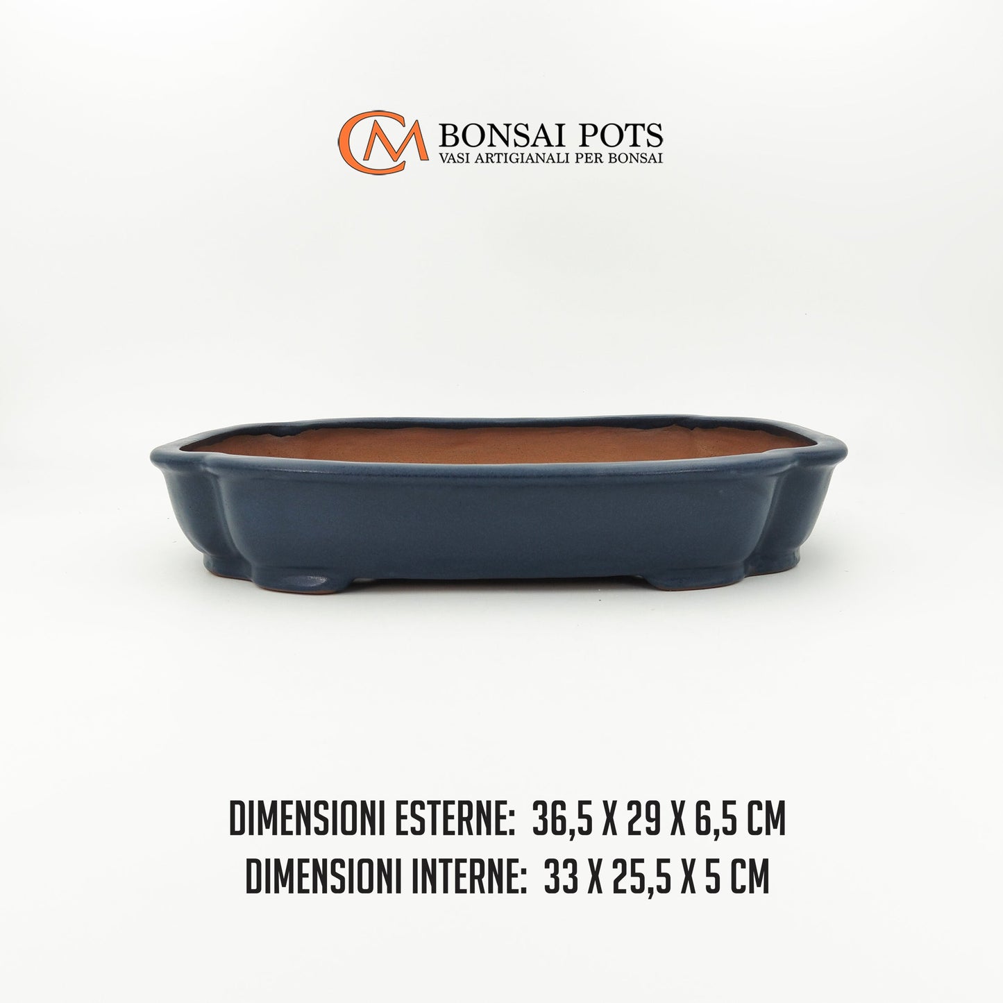 Vaso bonsai rettangolare Mokko 36 CM - CMBonsaiPots