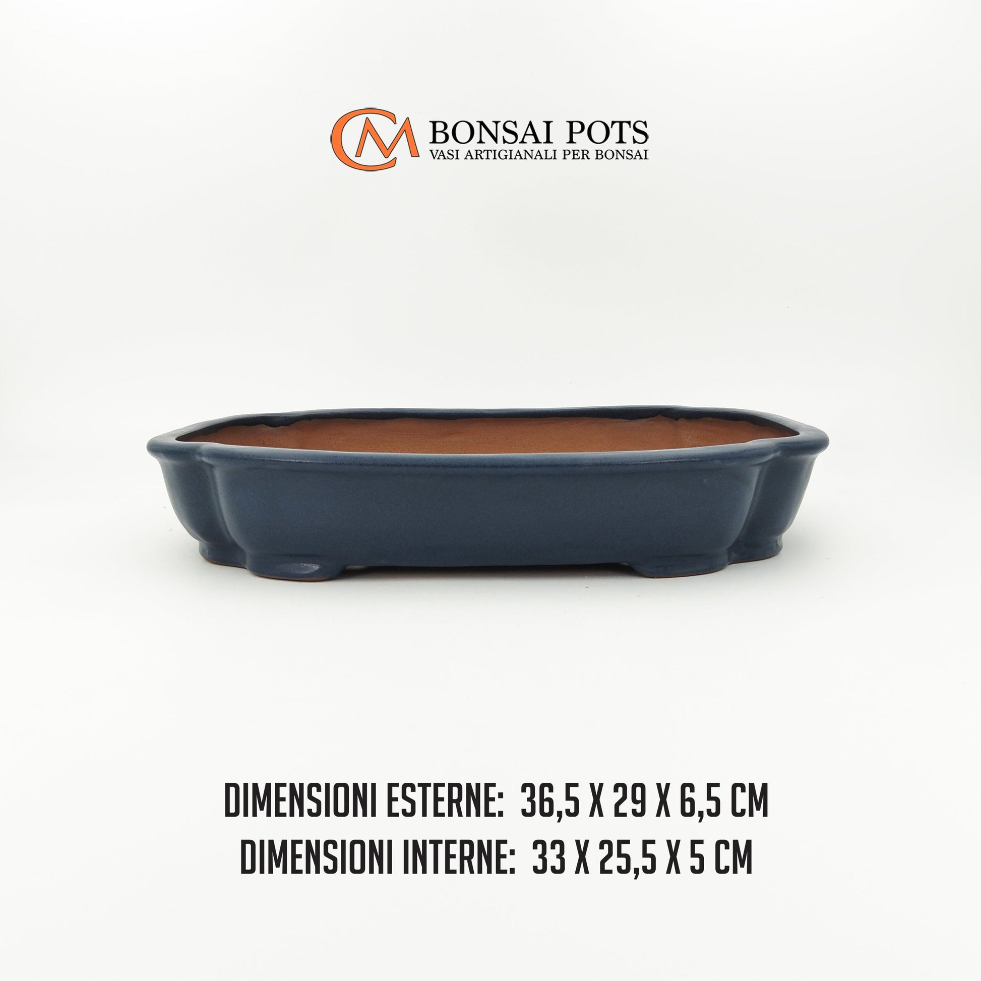 Vaso bonsai rettangolare Mokko 36 CM - CMBonsaiPots