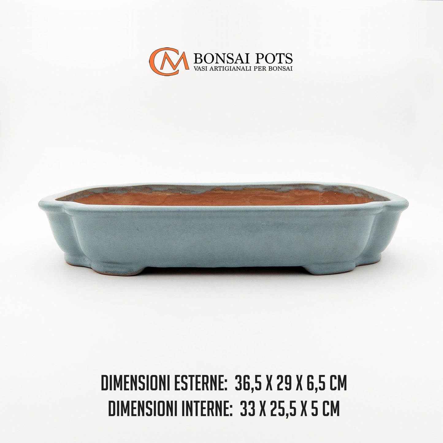 Vaso bonsai rettangolare Mokko 36 CM - CMBonsaiPots