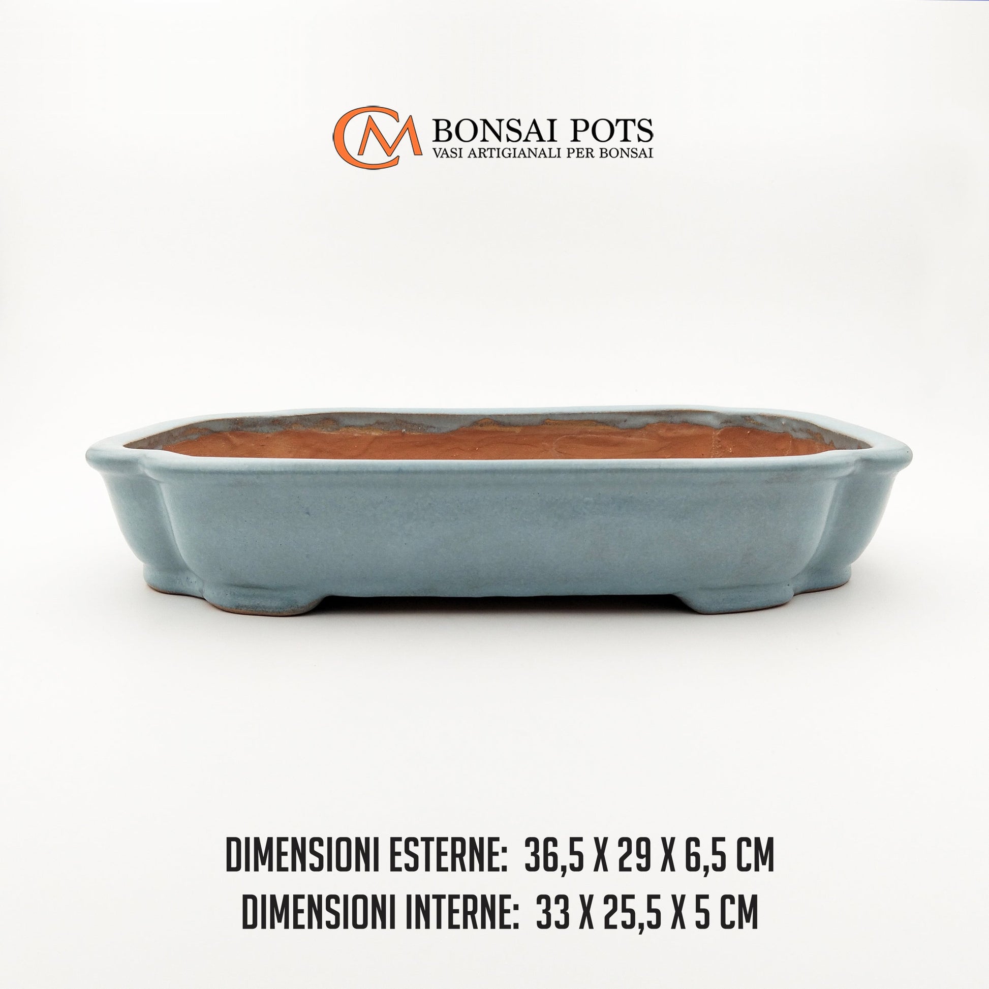 Vaso bonsai rettangolare Mokko 36 CM - CMBonsaiPots