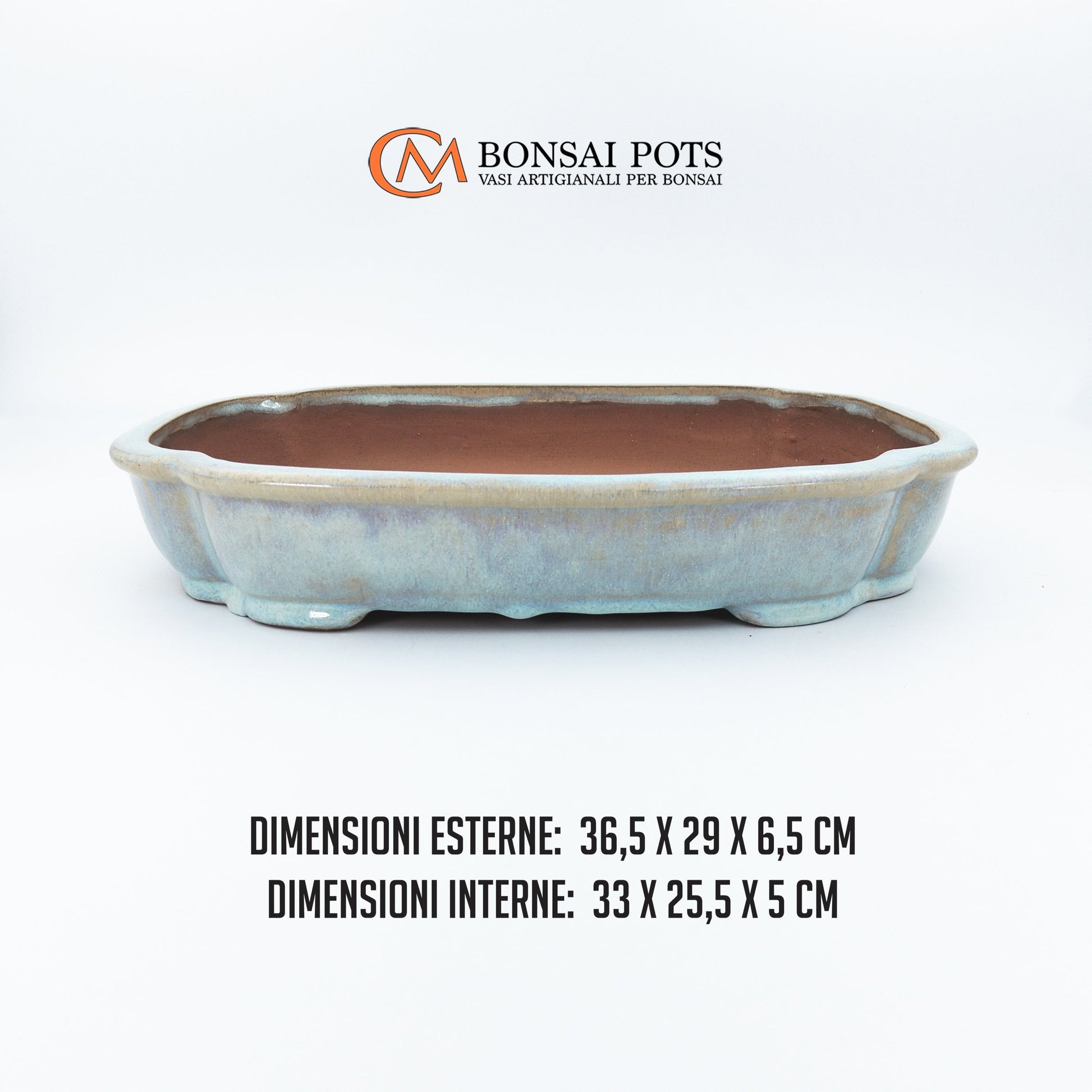 Vaso bonsai rettangolare Mokko 36 CM - CMBonsaiPots