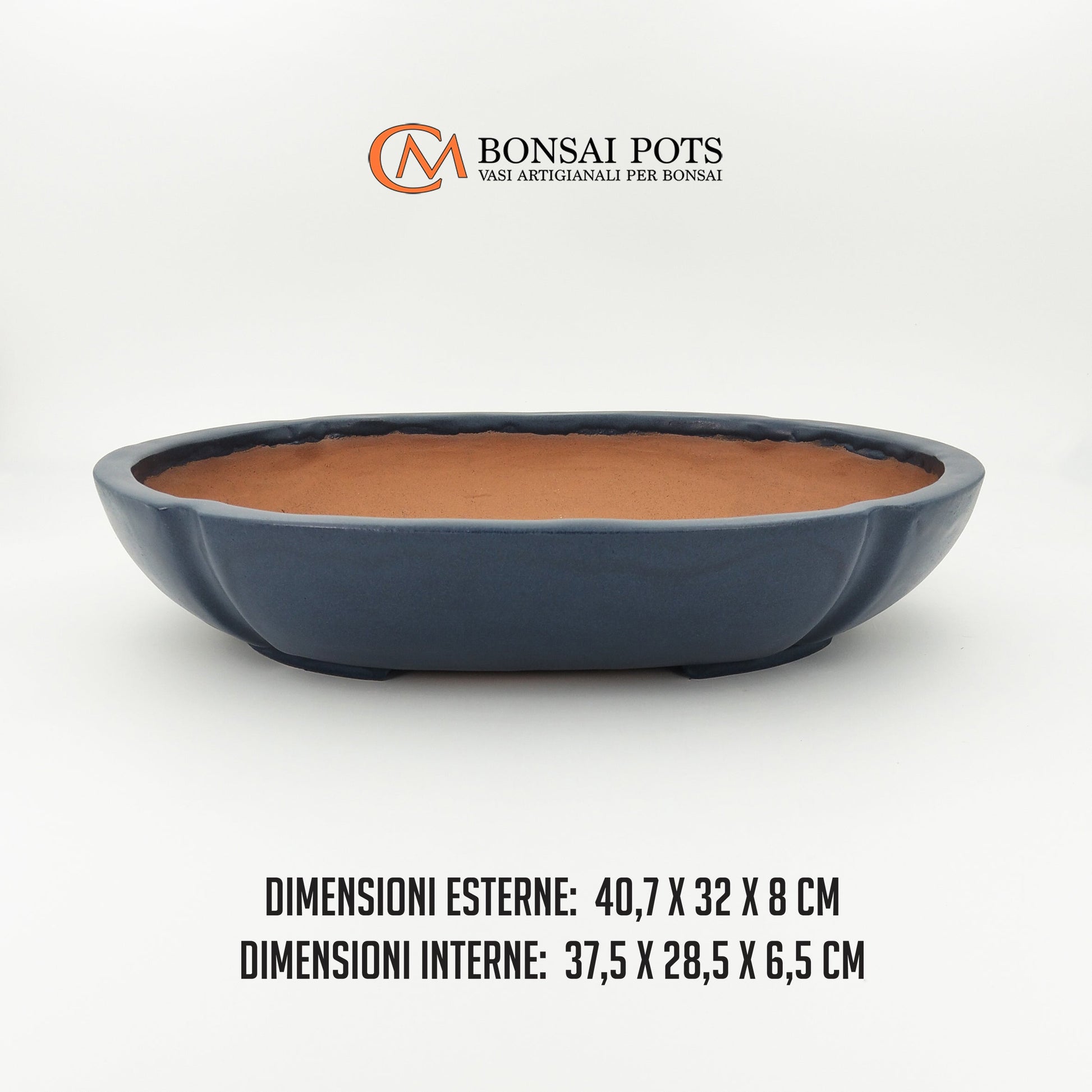 Vaso bonsai rettangolare Mokko 40 CM - CMBonsaiPots