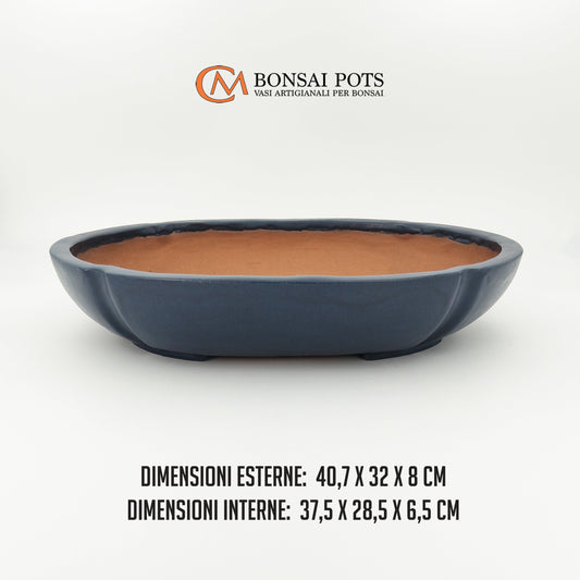 Vaso bonsai rettangolare Mokko 40 CM - CMBonsaiPots