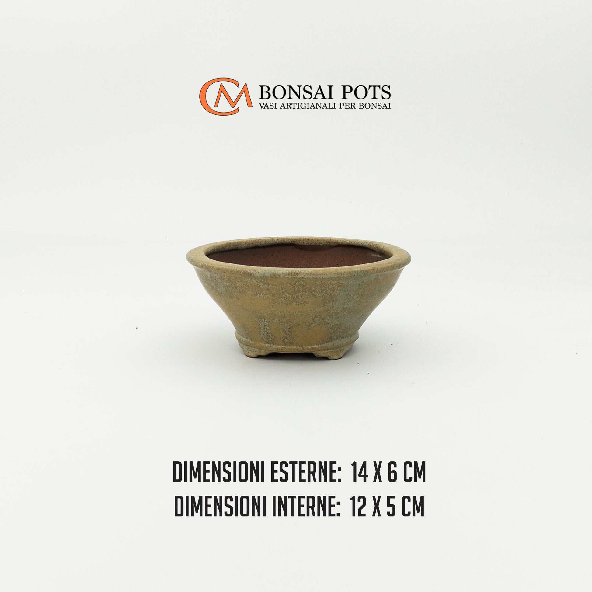 Vaso bonsai rotondo CM 14 - CMBonsaiPots