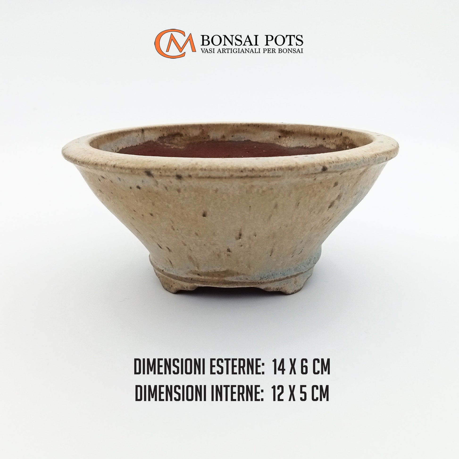 Vaso bonsai rotondo CM 14 - CMBonsaiPots