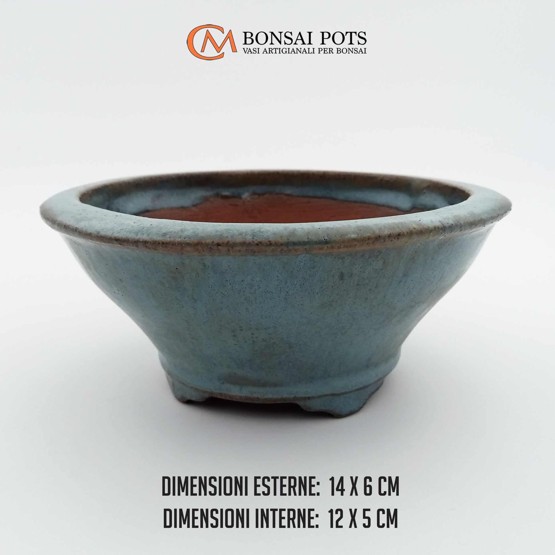 Vaso bonsai rotondo CM 14 - CMBonsaiPots
