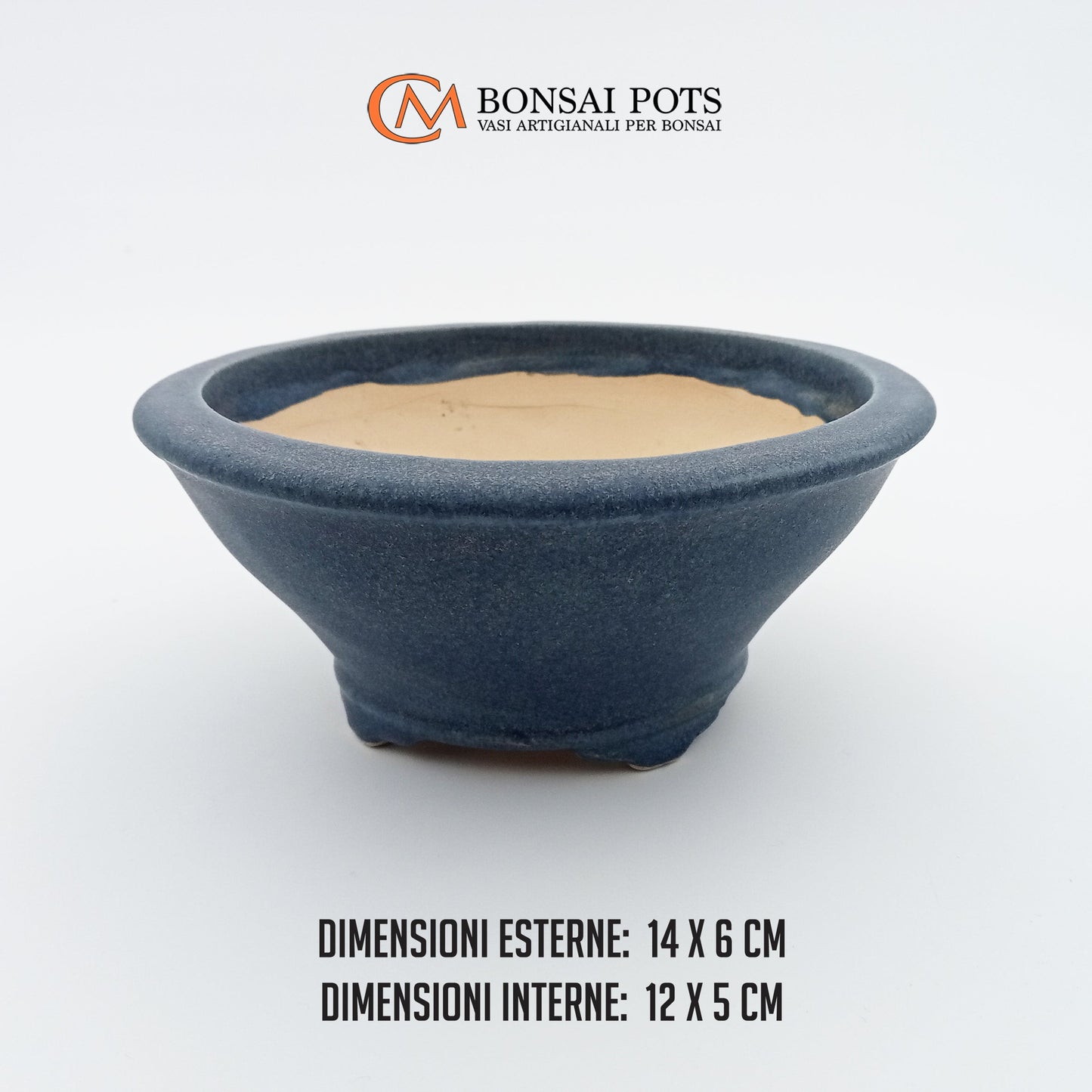 Vaso bonsai rotondo CM 14 - CMBonsaiPots