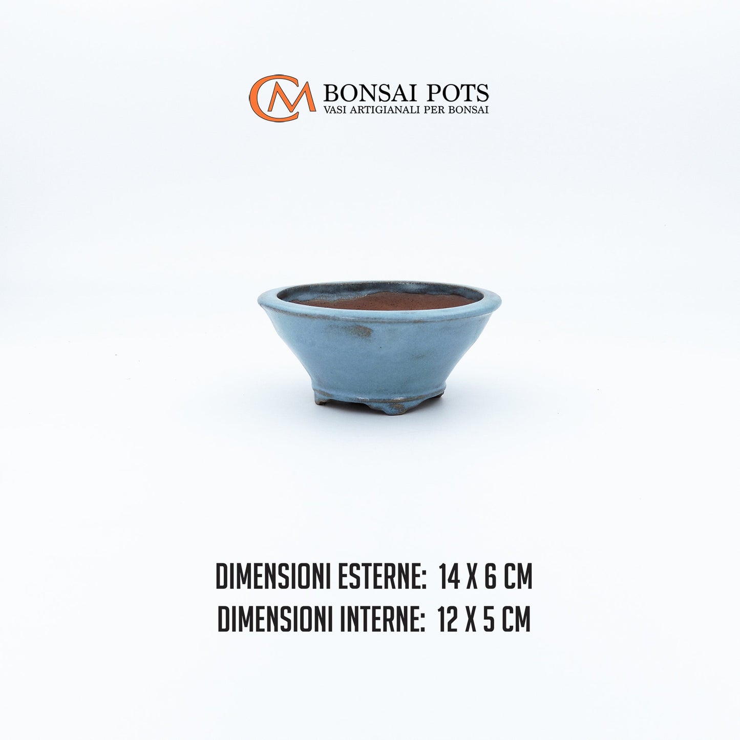 Vaso bonsai rotondo CM 14 - CMBonsaiPots